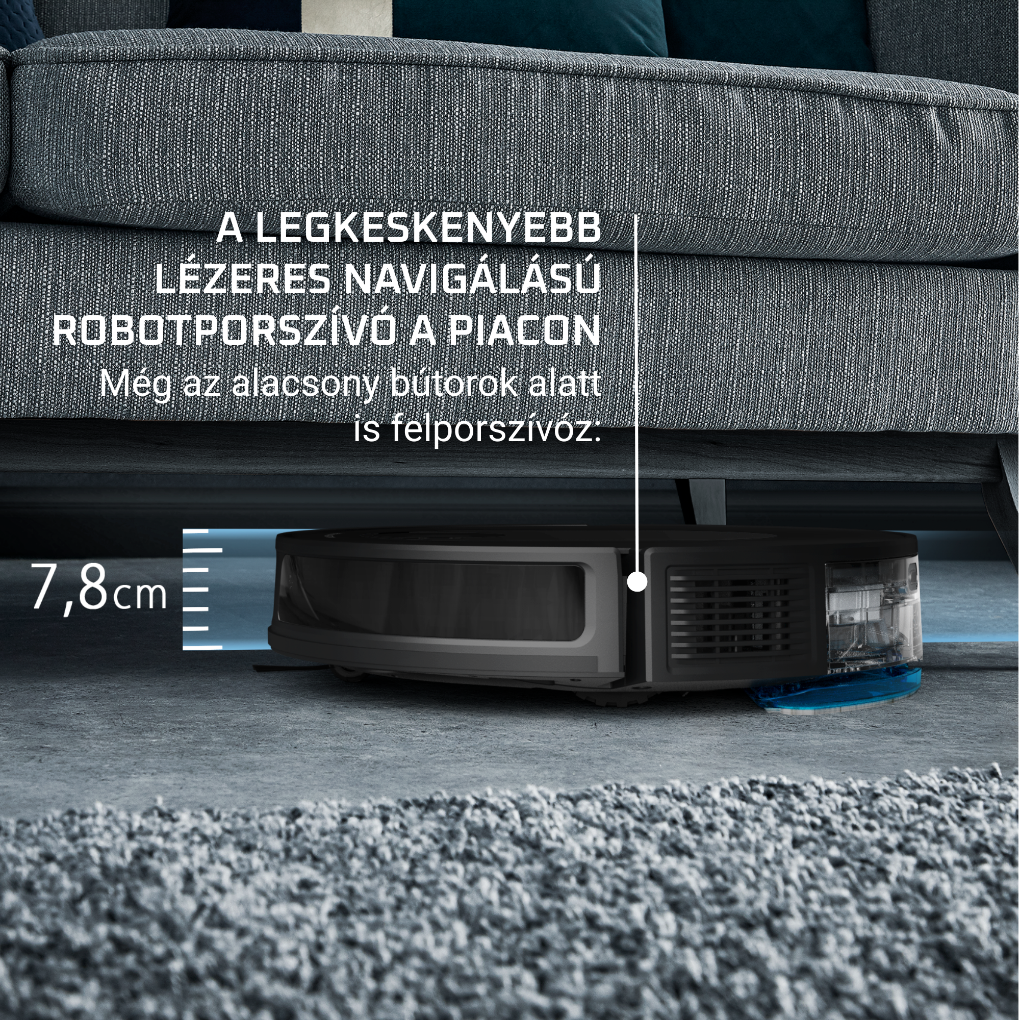 Robotporszívó Rowenta X-PLORER S65 Laser RR8L65WH