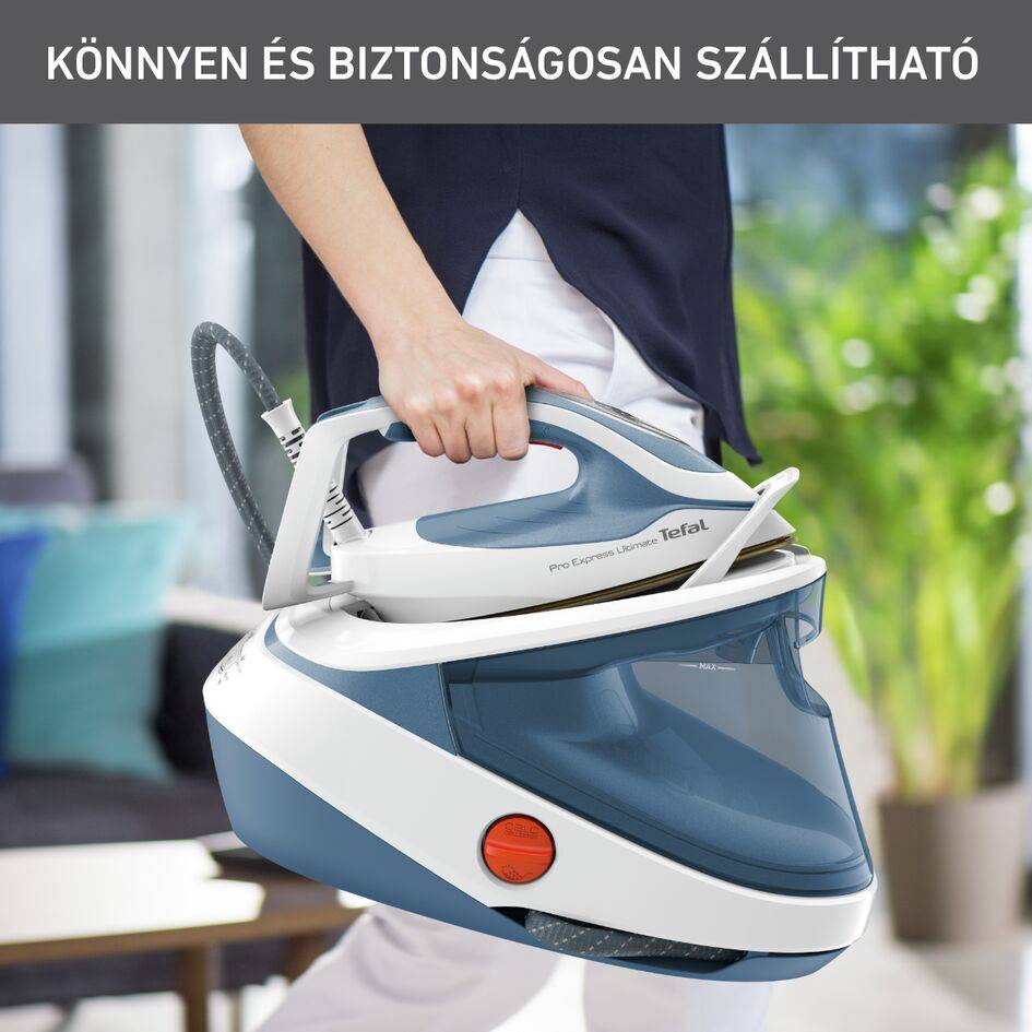 Gőzállomás Tefal Pro Express Ultimate II GV9710E0 Világoskék/fehér