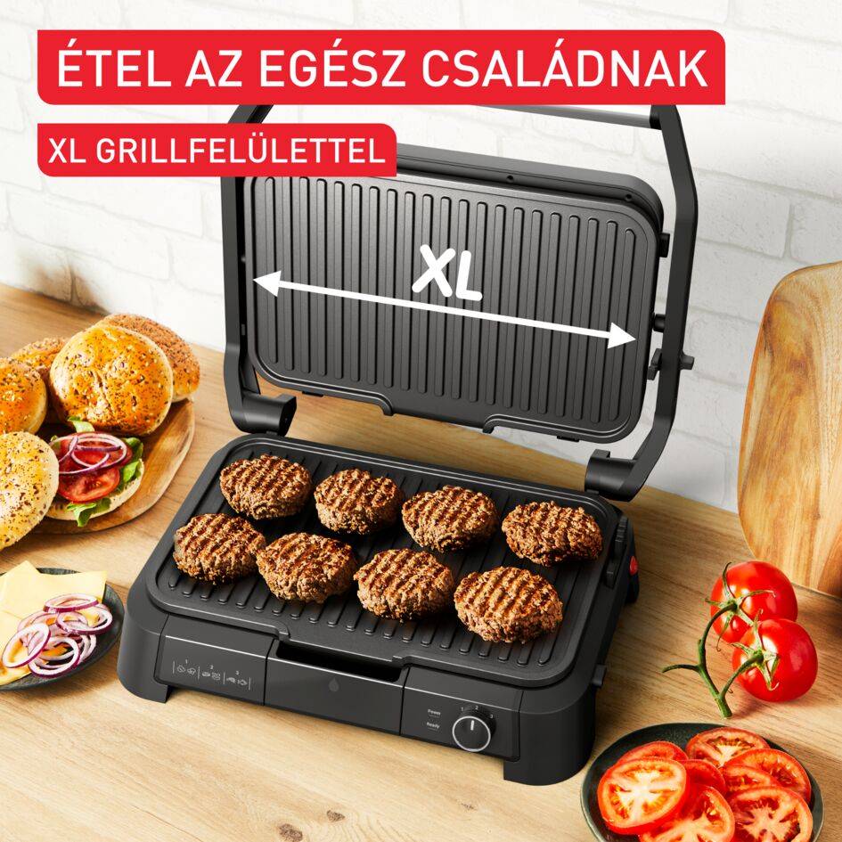 Kontakt grill Tefal SuperGrill 3 az 1-ben XL GC520DE0 Rozsdamentes acél