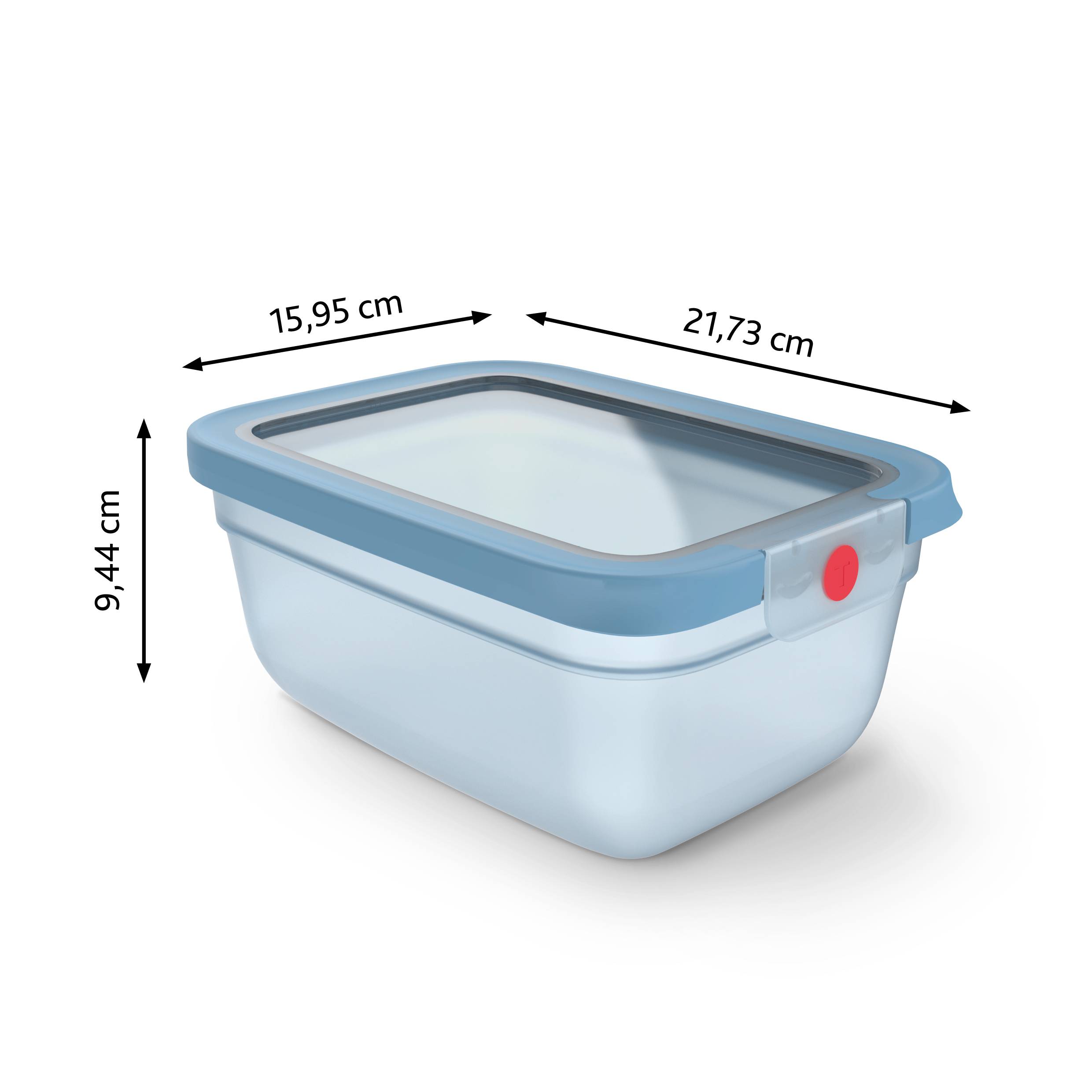 N1211010 oneClick élelmiszer-tároló doboz Tefal téglalap alakú 1,5 l kék