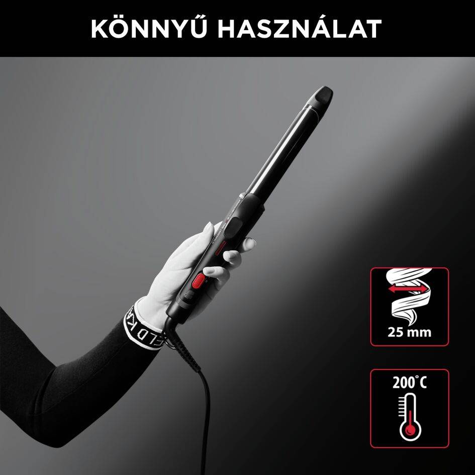 Hajsütővas Rowenta x KARL LAGERFELD 25 mm-es CF321LF0