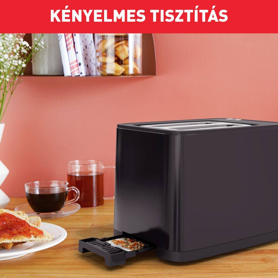 Kenyérpirító Tefal Digital TT640810 Fekete