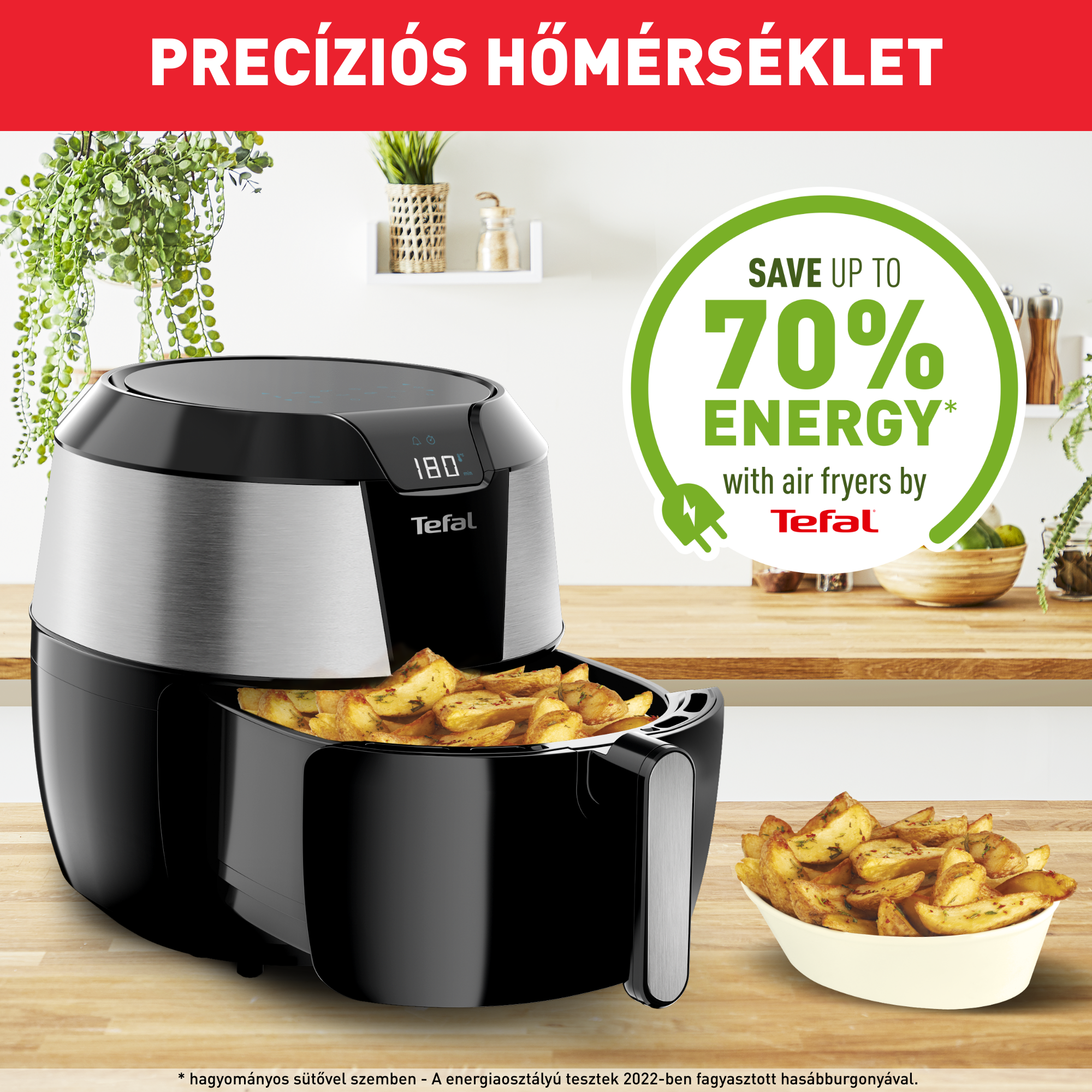 Forrólevegős fritőz Tefal Easy Fry XXL Digital EY701D15 Rozsdamentes/Fekete