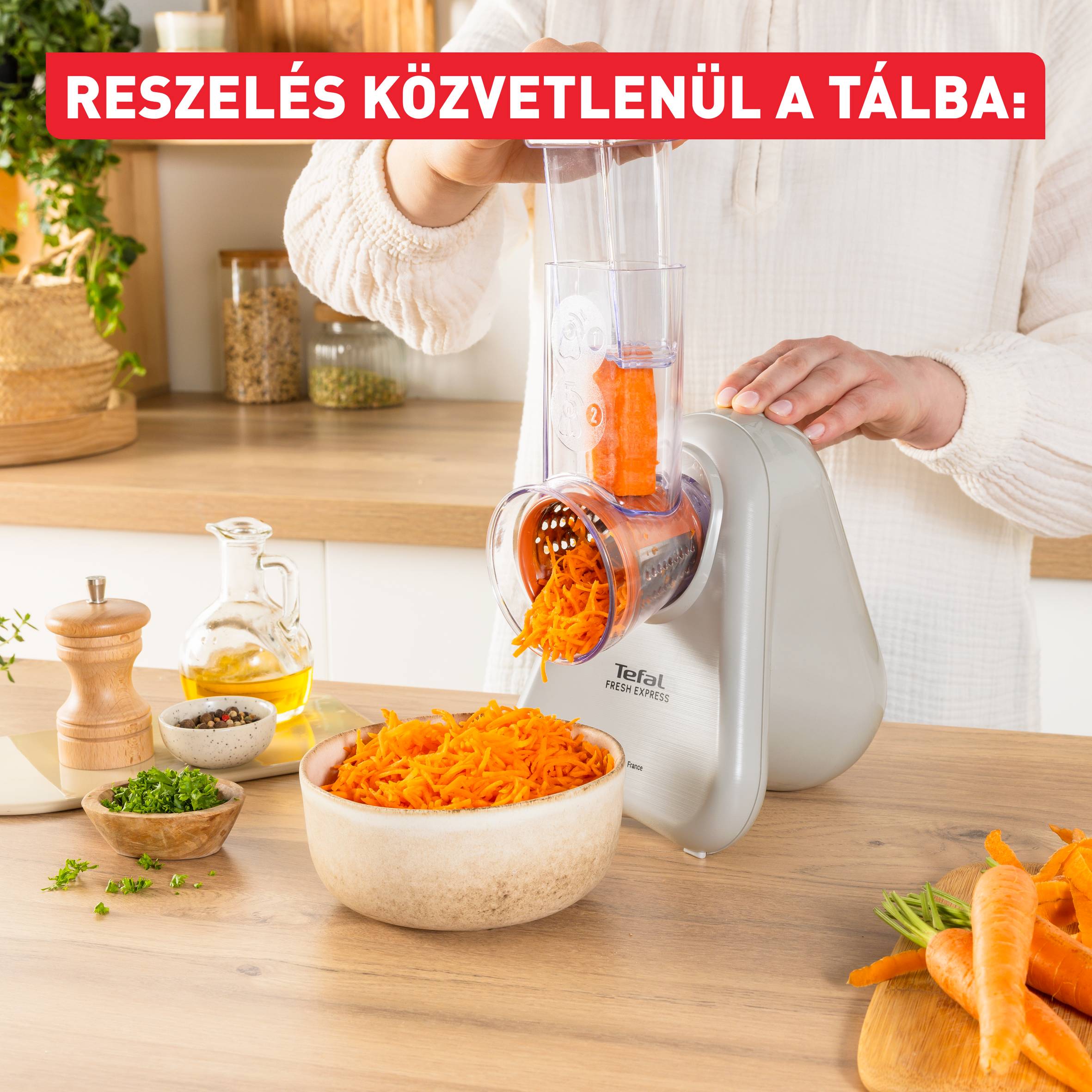 DN853BE0, Tefal Fresh Express elektromos reszelő