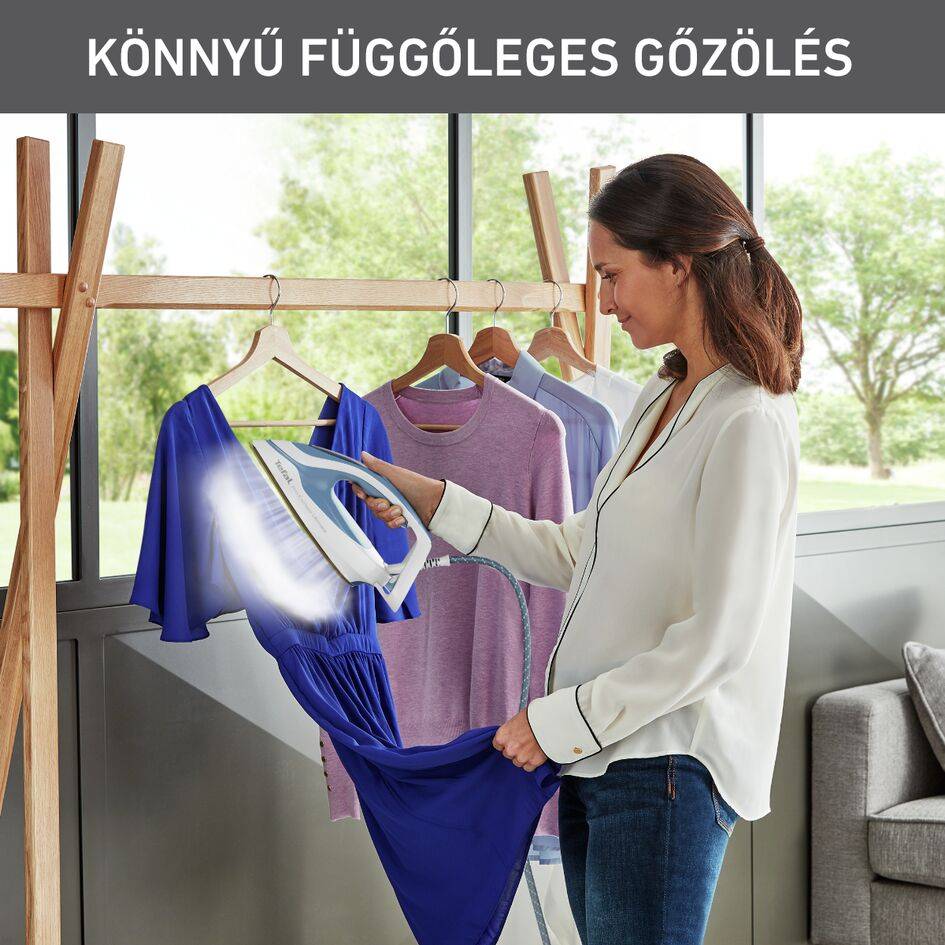 Gőzállomás Tefal Pro Express Ultimate II GV9710E0 Világoskék/fehér