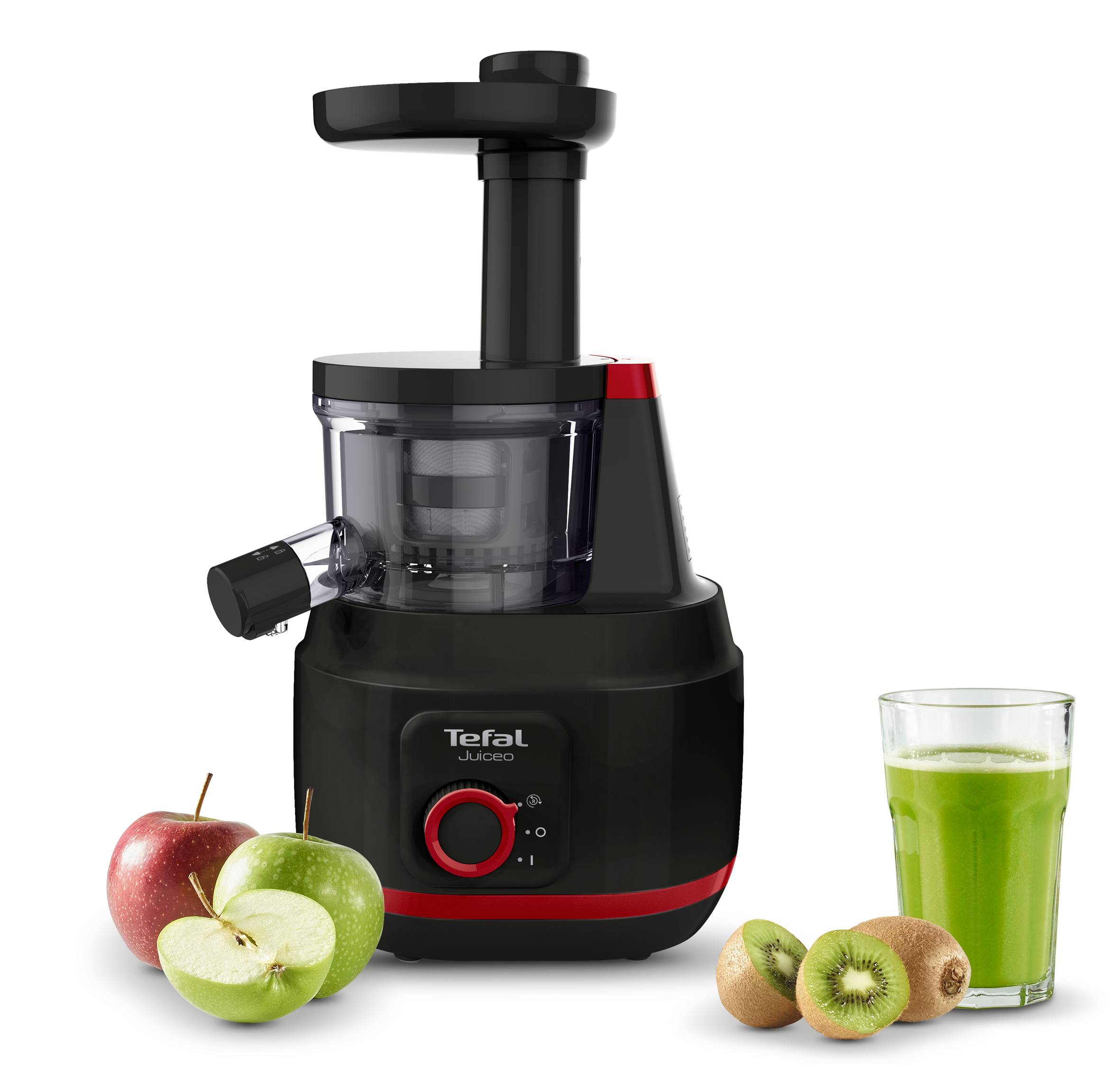 Gyümölcscentrifuga Tefal Juiceo ZC150838 Piros/Fekete