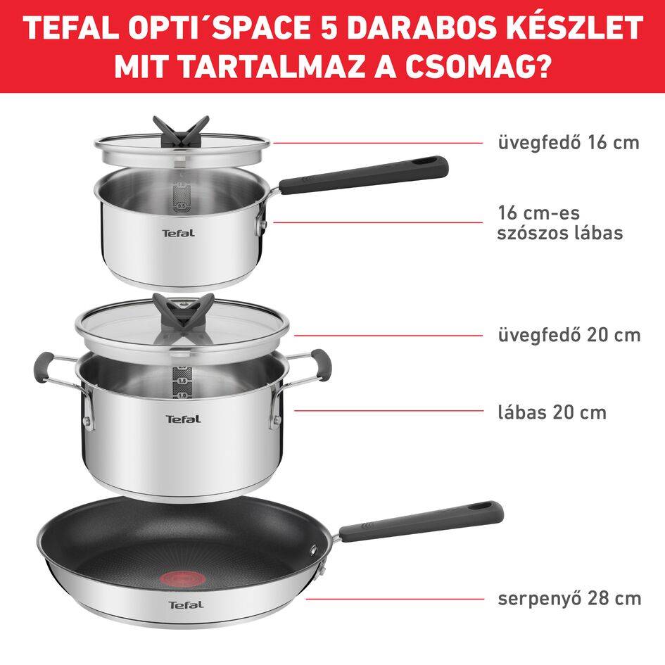 Tefal Bienvenue konyhai eszközkészlet K001S925 Black 10 db