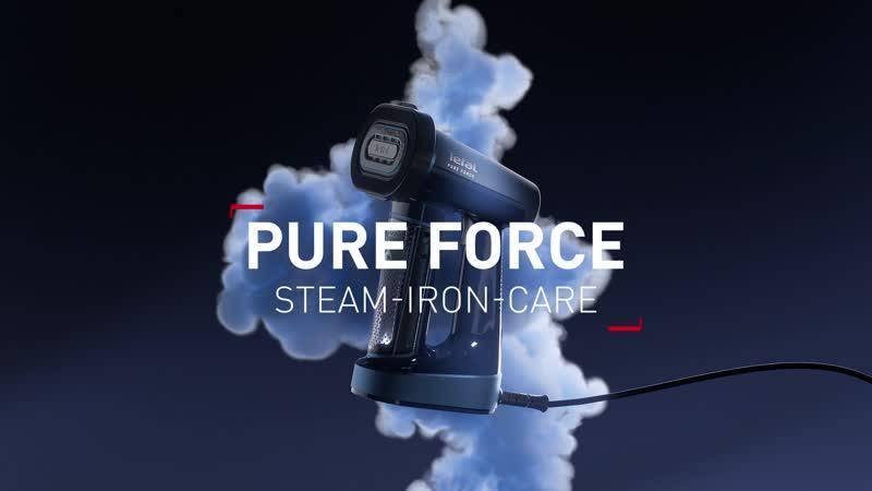 Pure Force ruhagőzölő, 3 az 1-ben gőzölés, vasalás és szöszmentesítés