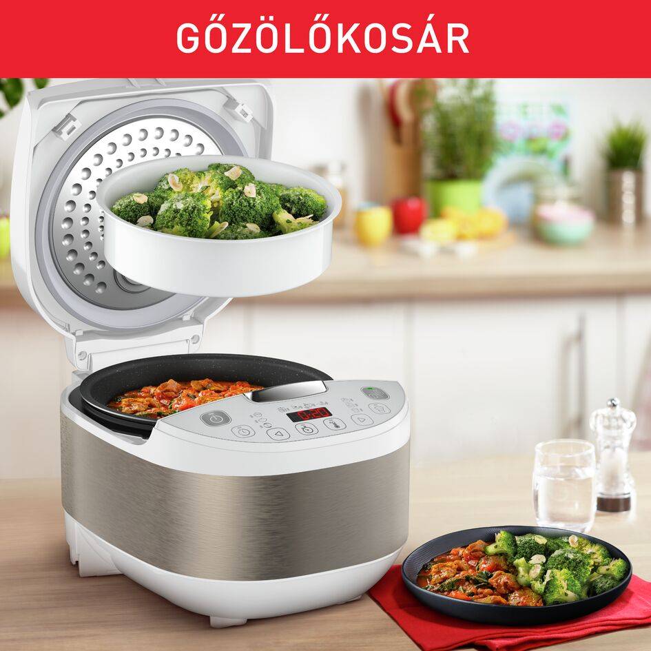 Többfunkciós elektromos kukta Tefal Simply Cook Plus RK622130 Ezüst/Fekete