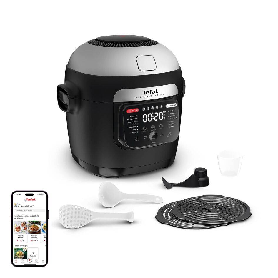 Multifunkciós főzőedény és forrólevegős sütő Tefal Multicook Actifry MY741CF0