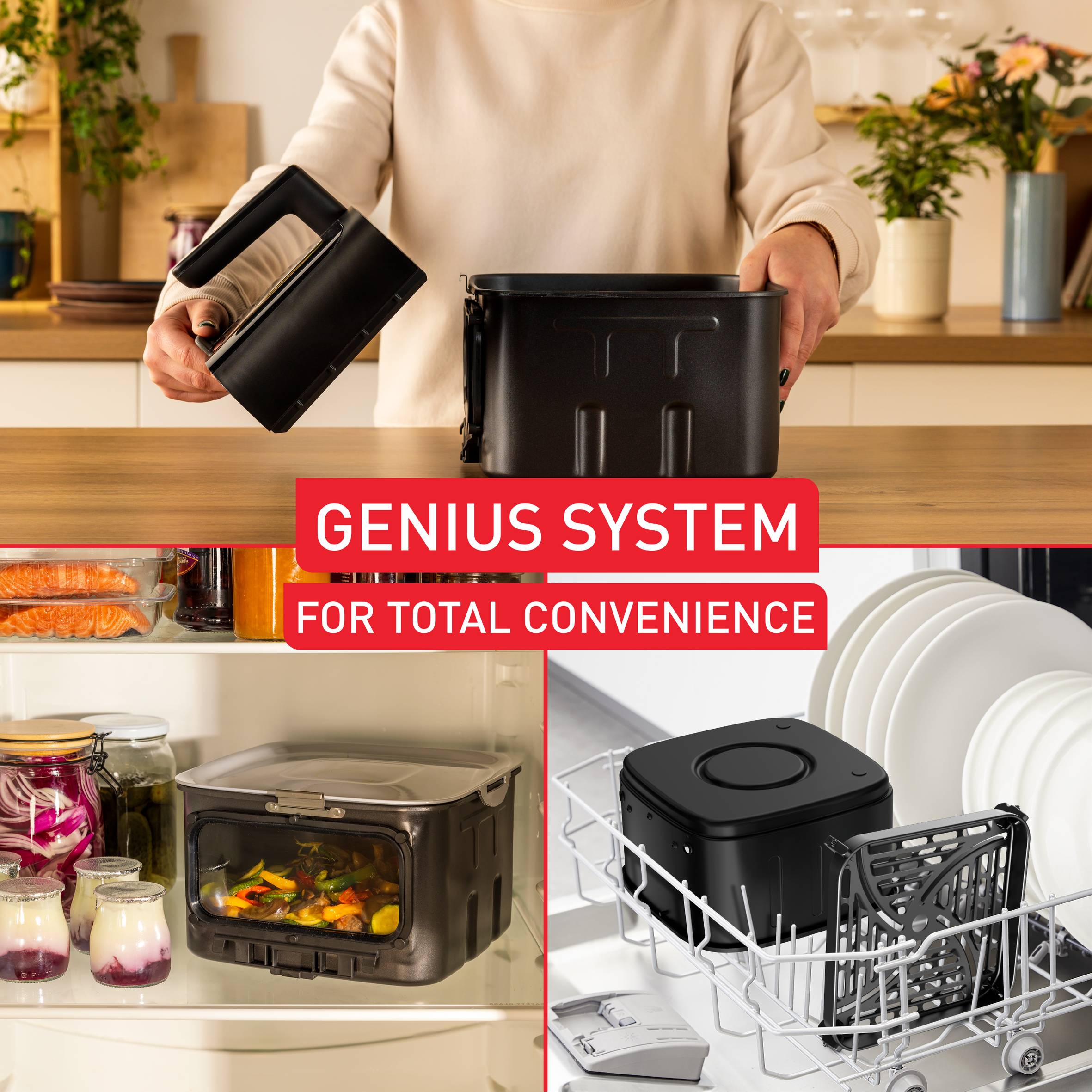 Tefal Easy Fry Silence, csendes forrólevegős fritőz, 7 literes, rozsdamentes acél, EY876E0