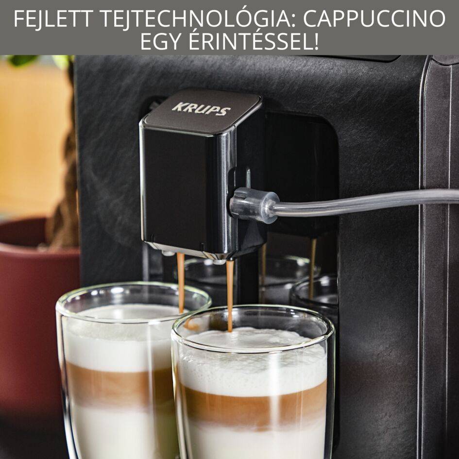 Automata kávéfőző KRUPS Evidence Eco EA897B10 matt fekete