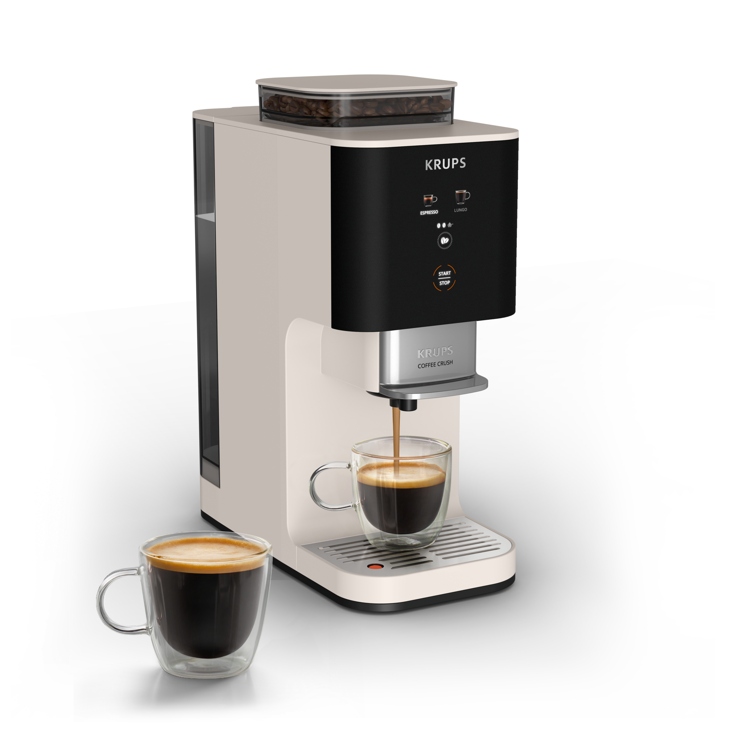 Automata kávéfőző KRUPS Coffee Crush SA4001E0 fehér