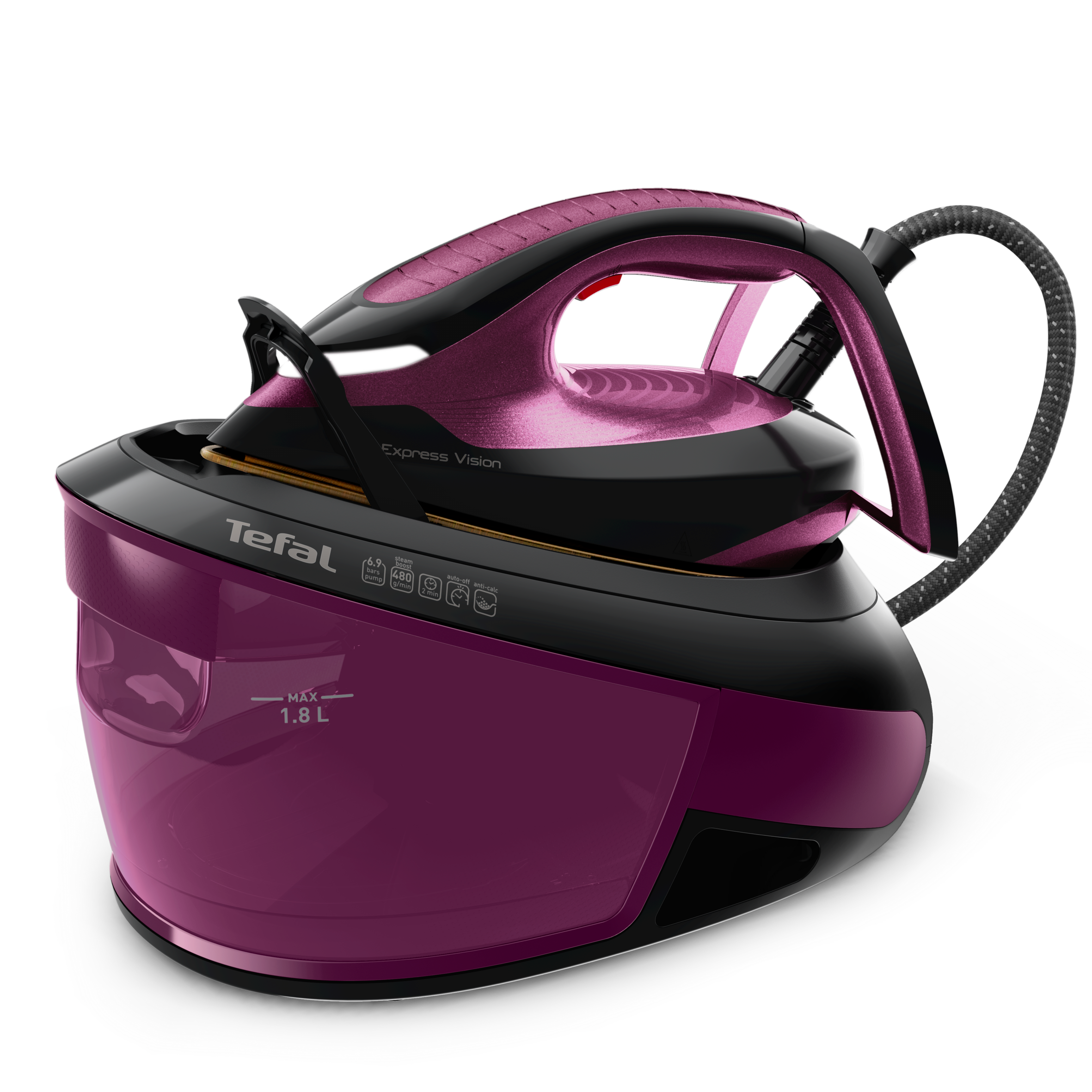 Gőzállomás Tefal Express Vision SV8152E0 Lila/Fekete