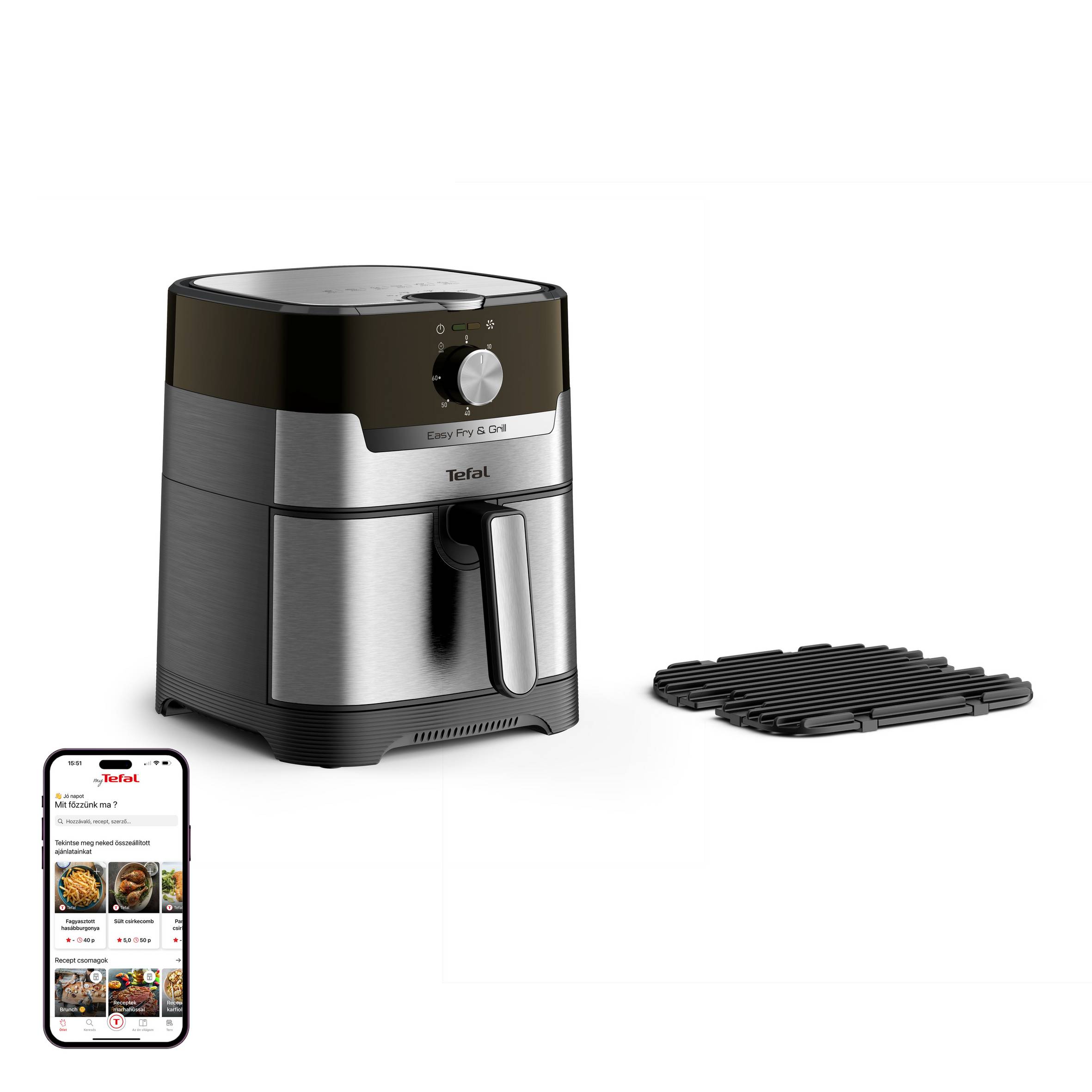 Easy Fry & Grill 2 az 1-ben Tefal EY501D15