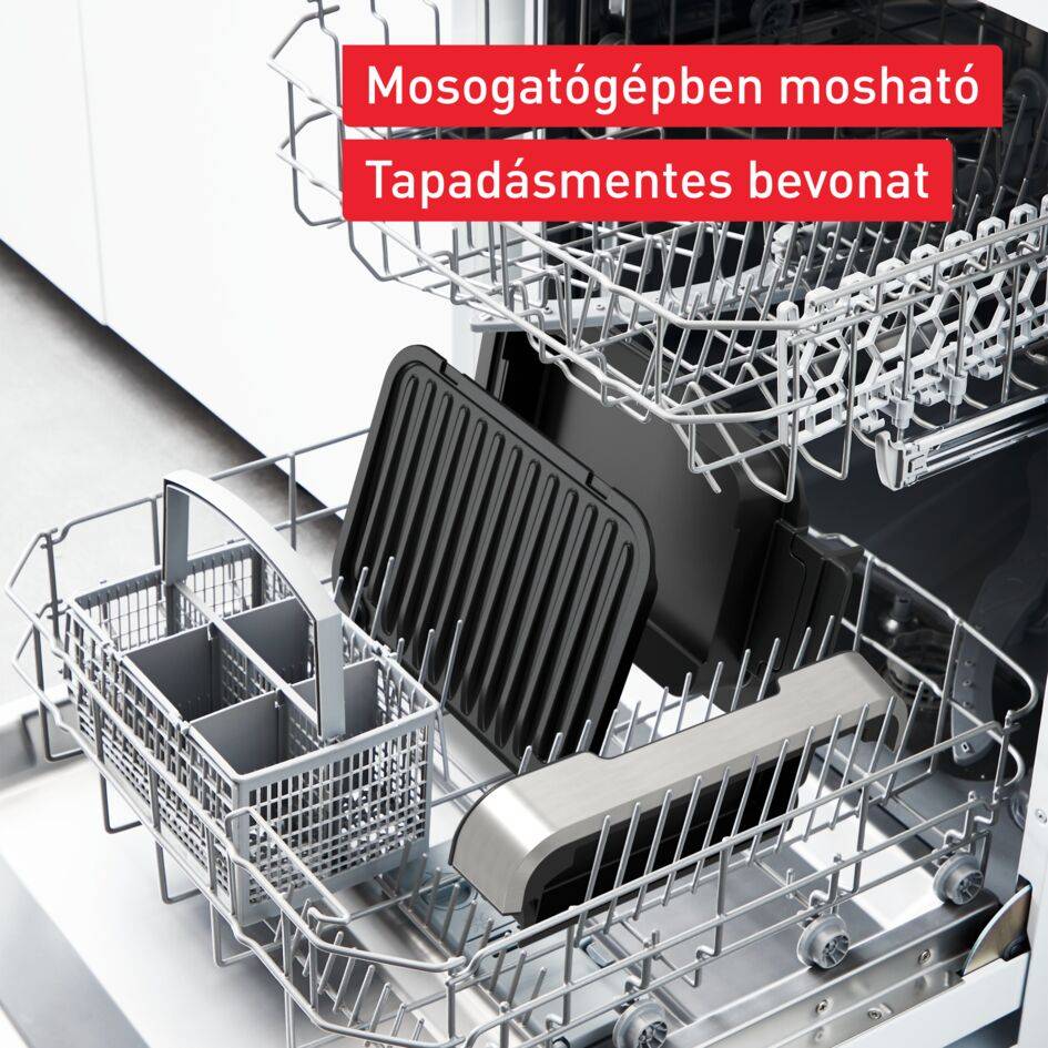 Elektromos grill Tefal OptiGrill 4az1-ben Inox GC774D30 Ezüst/Fekete