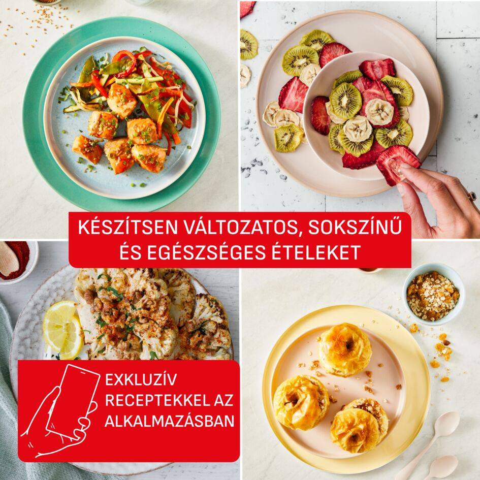 EY245TE0, Easy Fry POP forrólevegős fritőz 5 l, Tefal, terrakotta