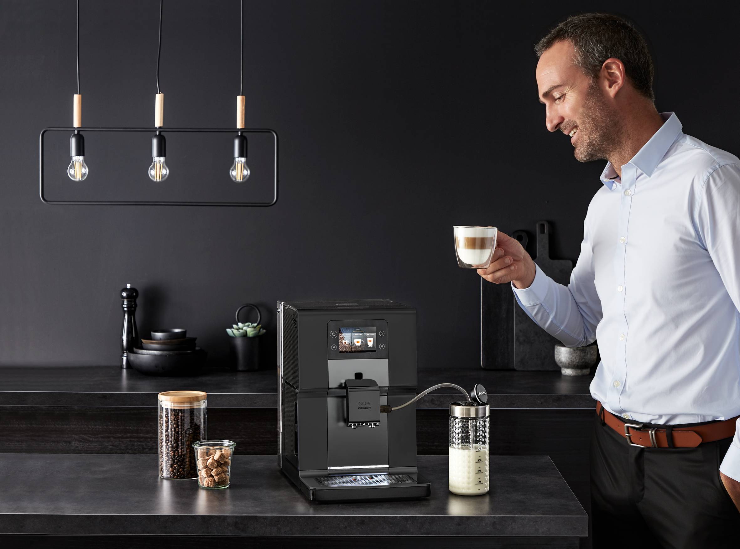 Automata kávéfőzők KRUPS Intuition Preference+ EA875U10 Szürke