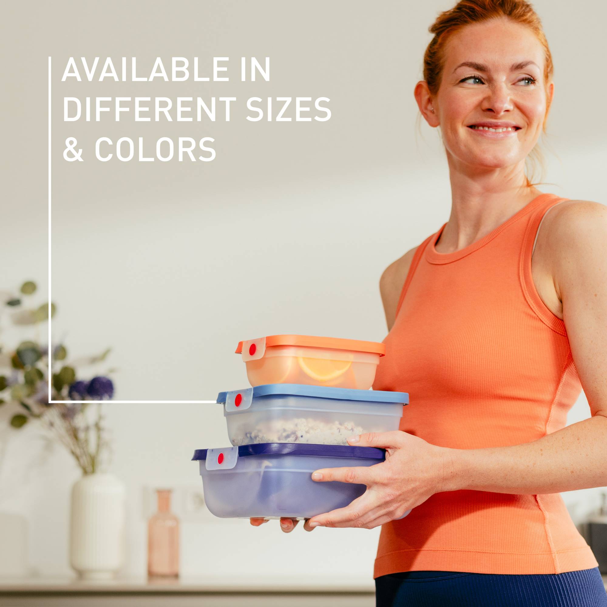 N1230210, 5 darabos ételtároló doboz készlet, oneClick, Tefal, kék