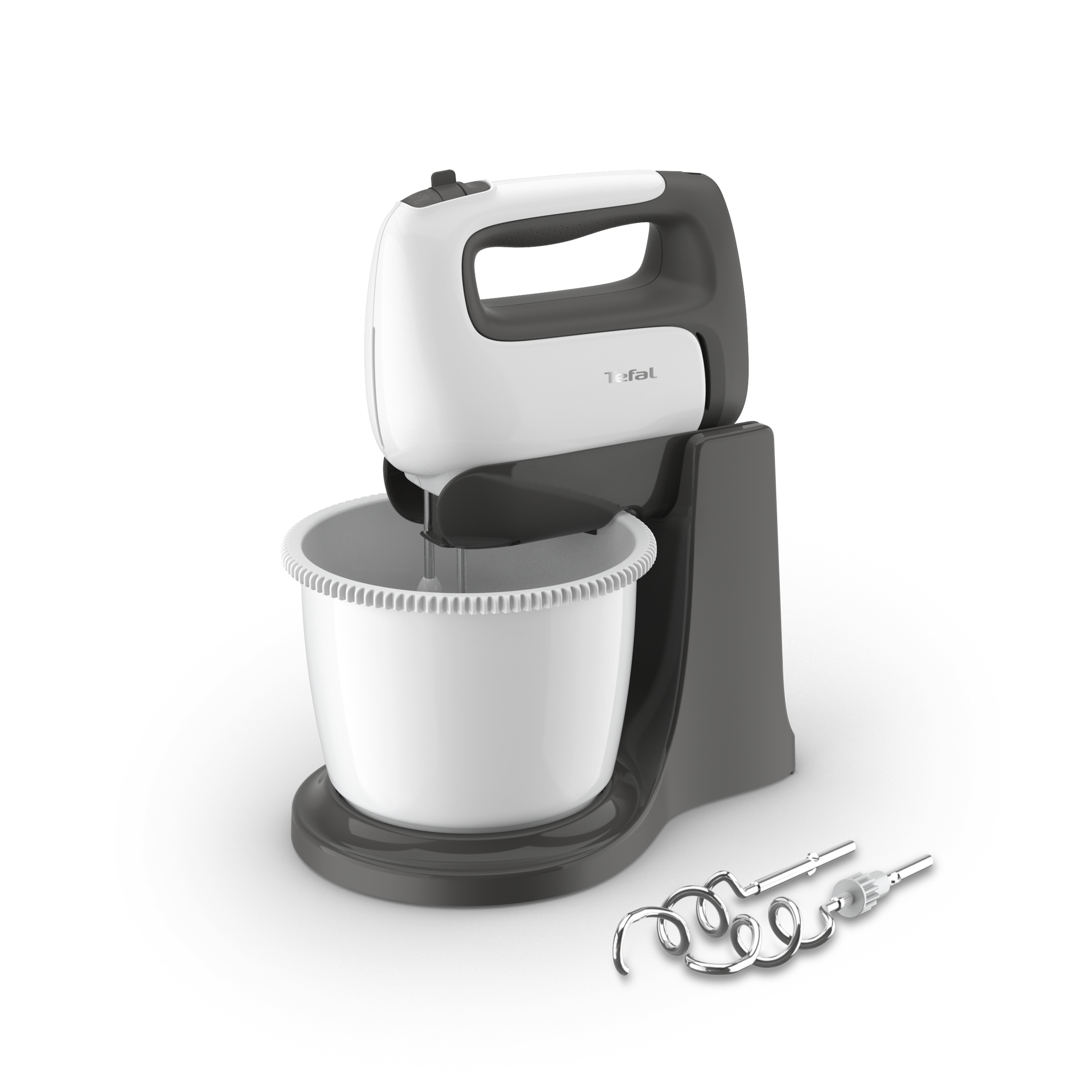 Kézi mixer tállal Tefal Prep'Mix+ HT464138 Sötétszürke/Fehér