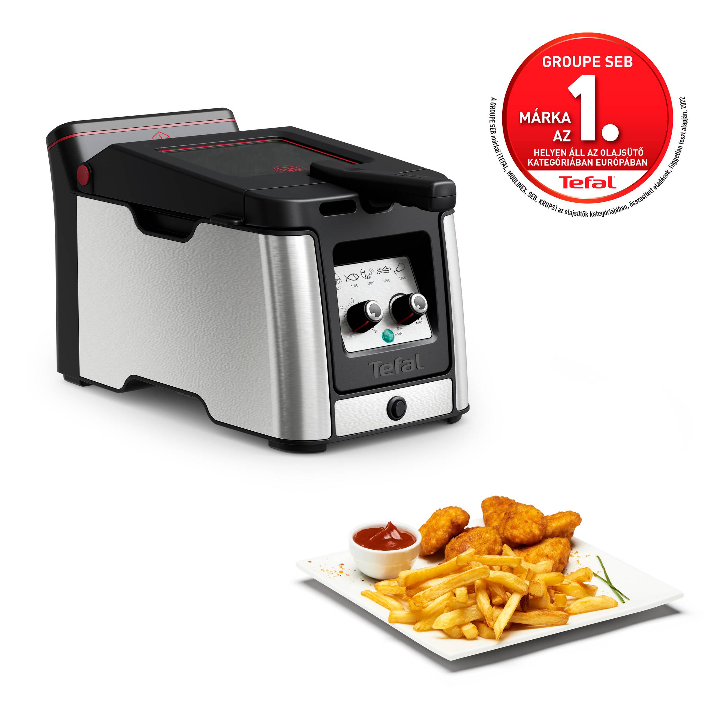 Olajsütő Tefal Clear Duo FR600D10 Rozsdamentes