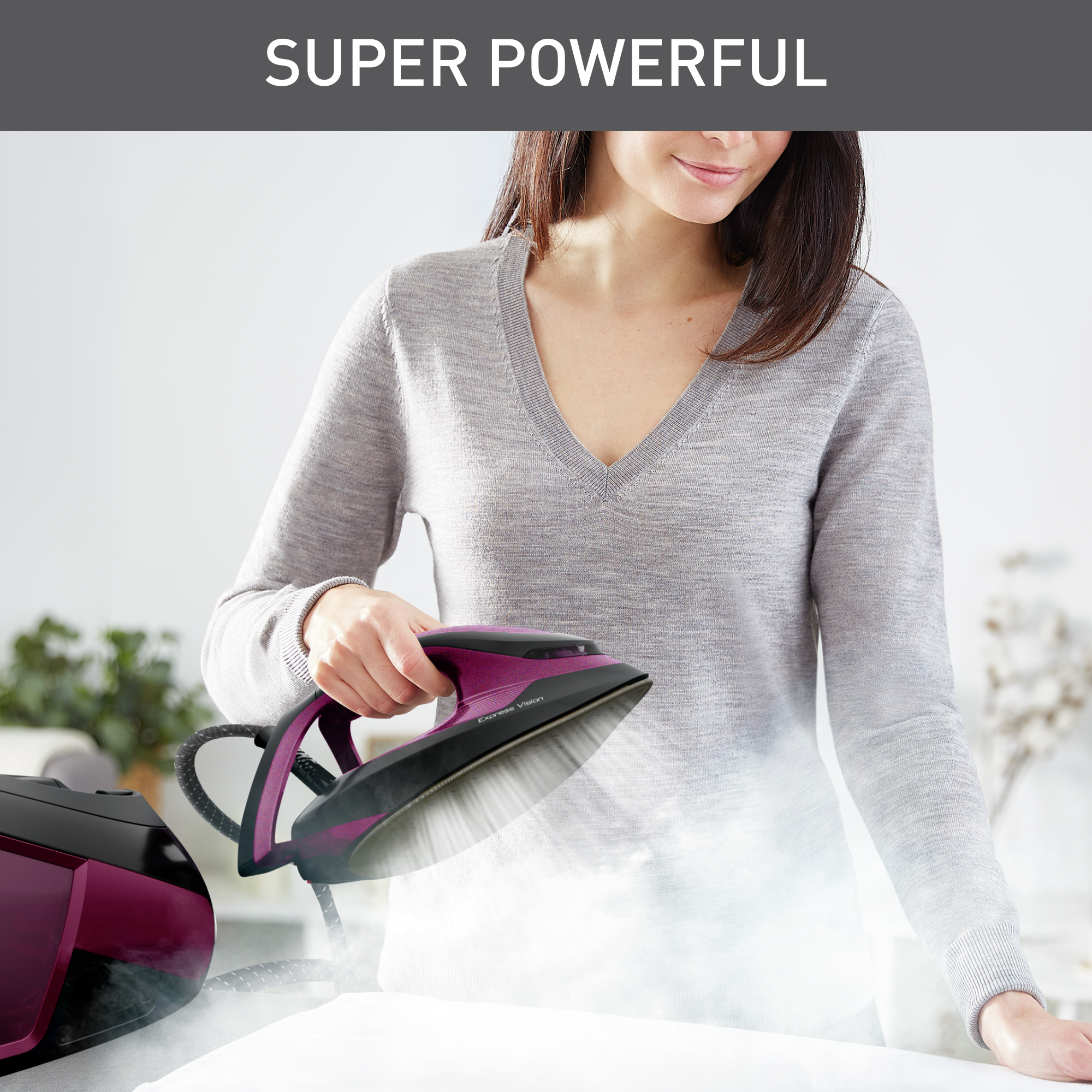 Gőzállomás Tefal Express Vision SV8152E0 Lila/Fekete