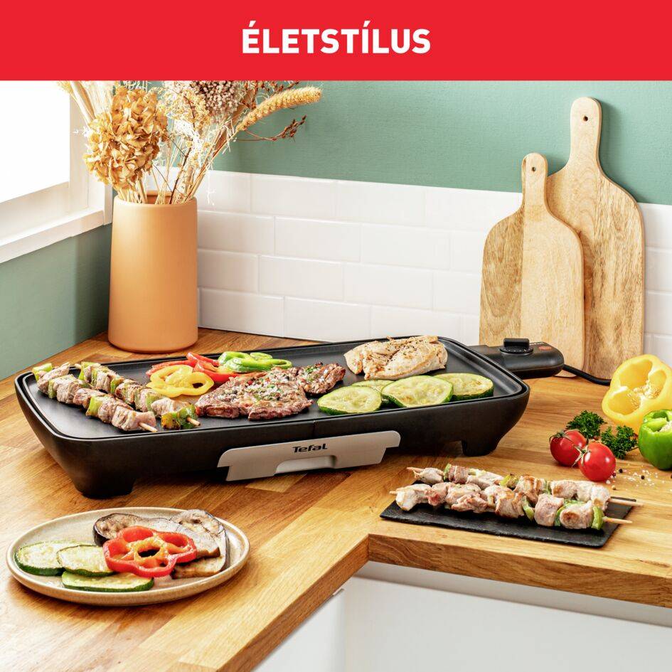 Tefal Elektromos plancha grillsütő Malaga Successor CB503813 Ezüst/Fekete