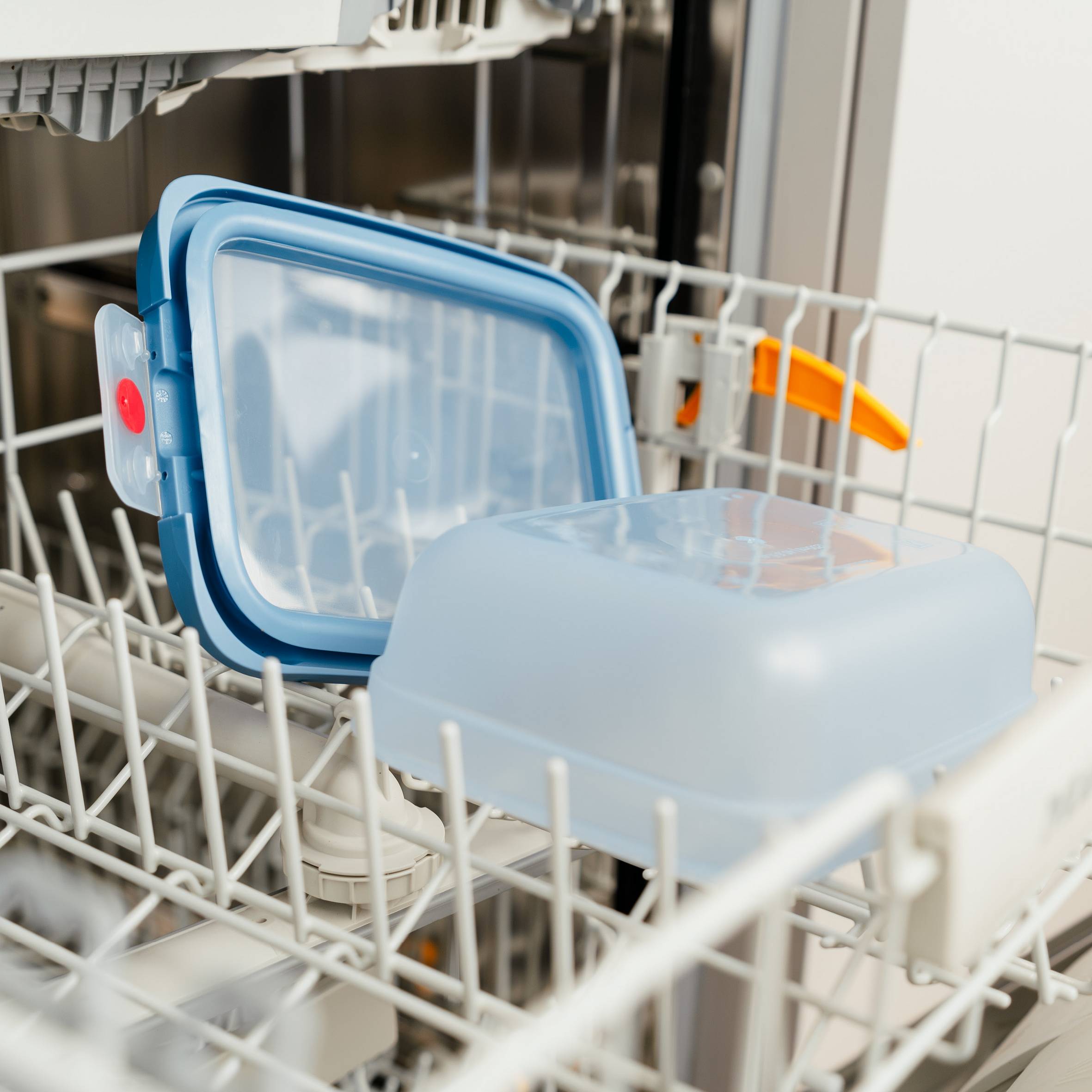 N1210810 Téglalap alakú ételtároló doboz, oneClick, Tefal, narancssárga, 1,2 l