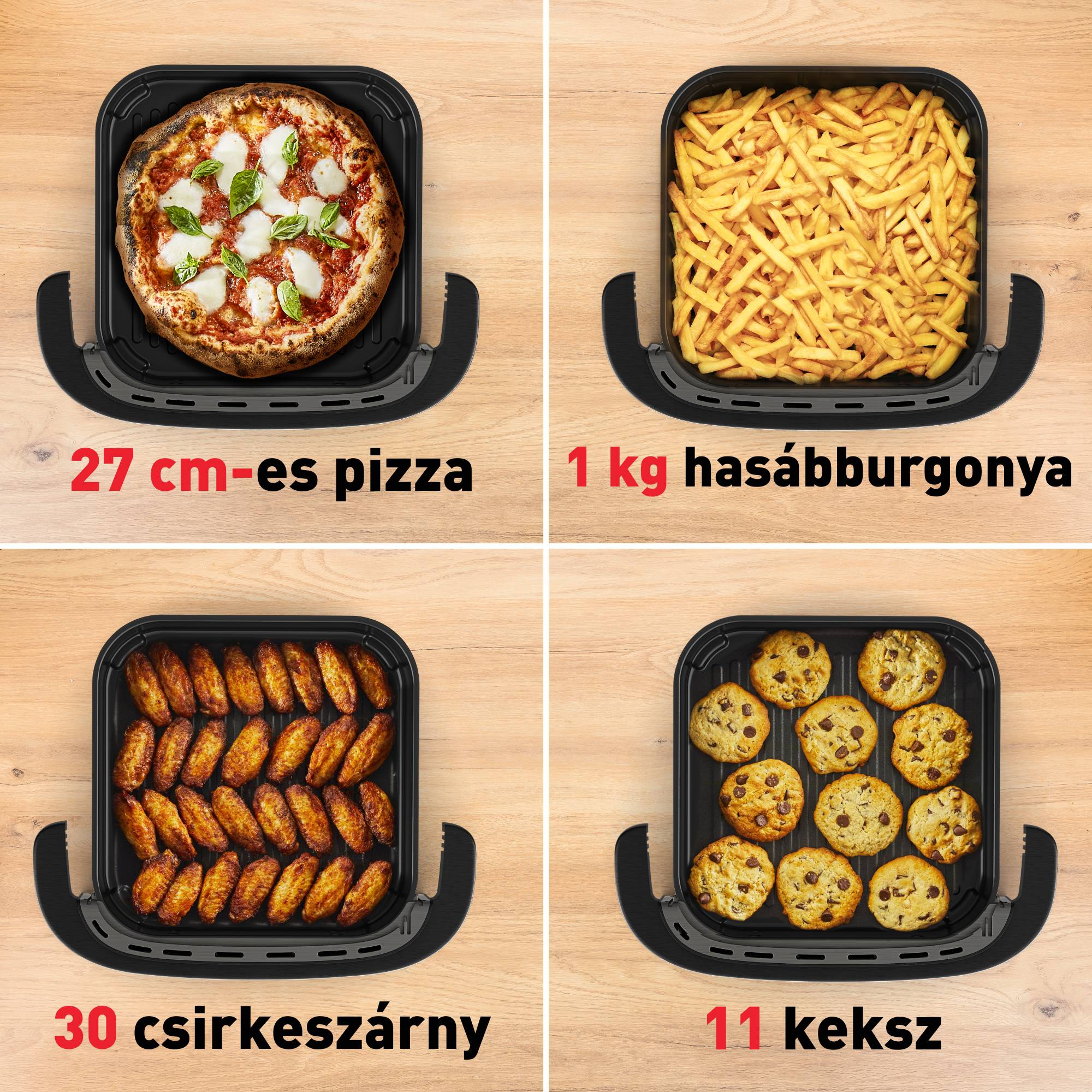 Légkeveréses fritőz Tefal Easy Fry XL Surface FW4018E0 Fekete