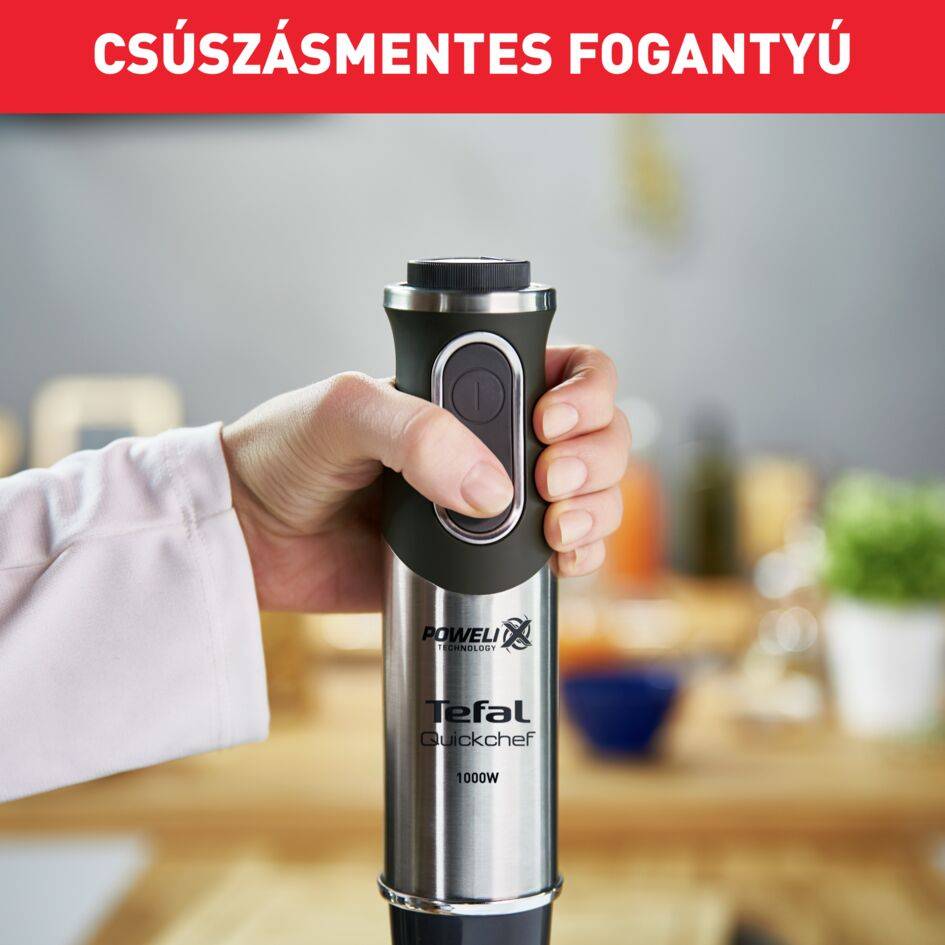Botmixer Tefal Quickchef 2az1 HB659838 Rozsdamentes/Fekete