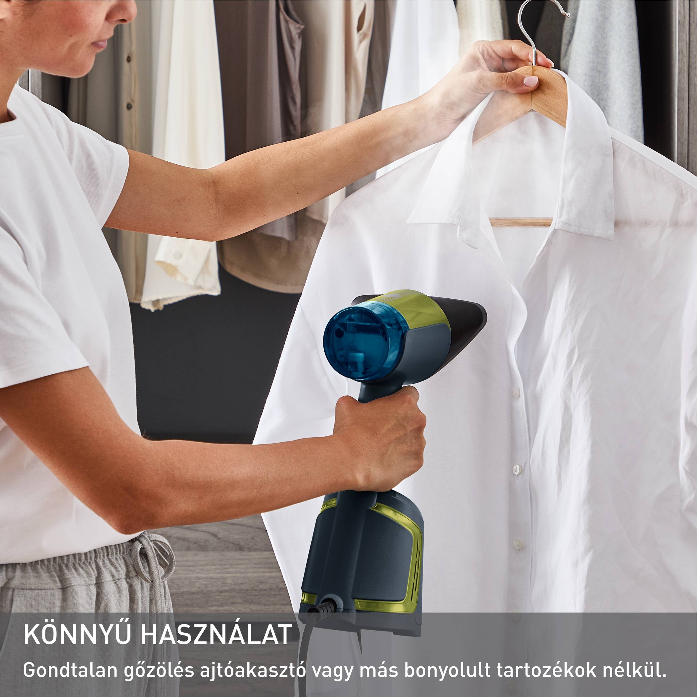 Tefal AeroSteam 2 az 1-ben kézi gőzölő és vasaló szívófunkcióval DT9810F0 Fekete