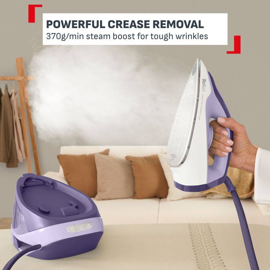 Tefal Power Pro Compact 200 gőzállomás, gyors vasalás és kompakt dizájn