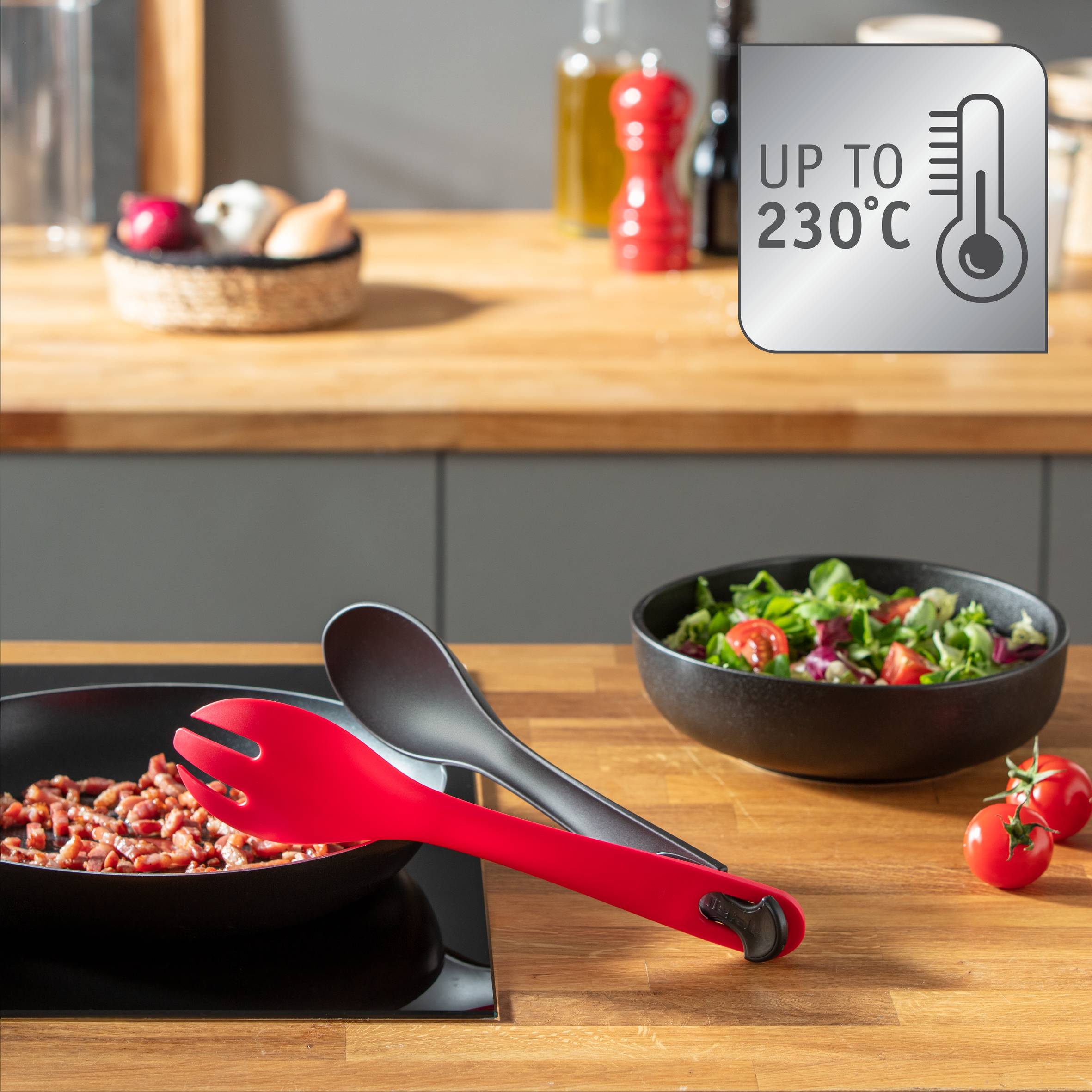 Salátafogó és forgató Tefal Ingenio K2060614 Piros/Fekete