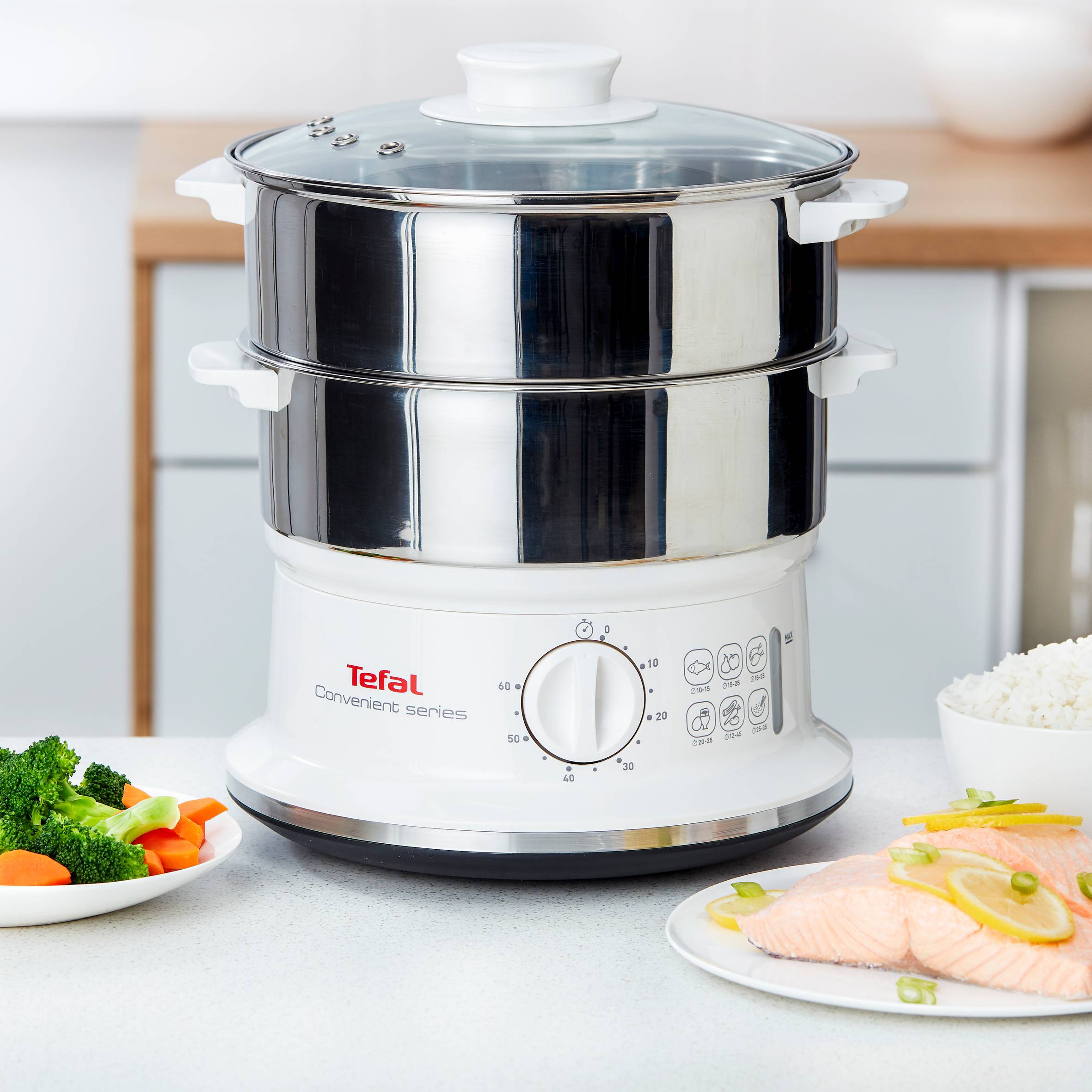 Tefal Convenient Ételpároló VC145130 Fehér