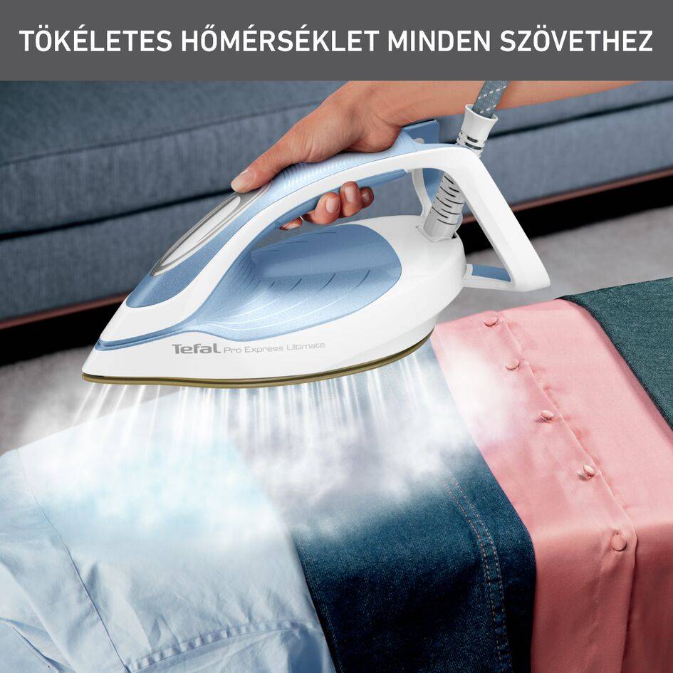 Gőzállomás Tefal Pro Express Ultimate II GV9710E0 Világoskék/fehér