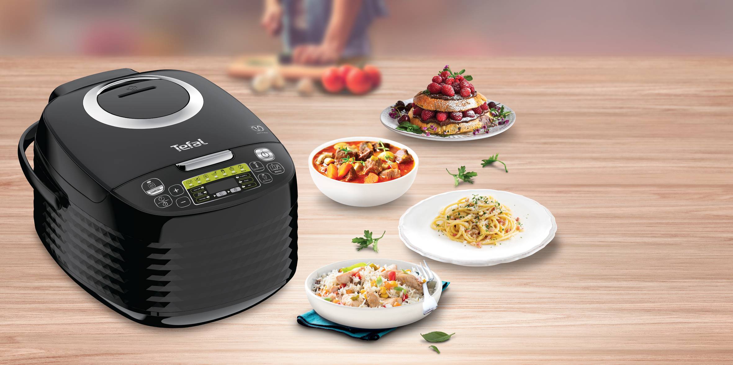 Többfunkciós elektromos kukta Tefal SpheriCook RK745800 Fekete