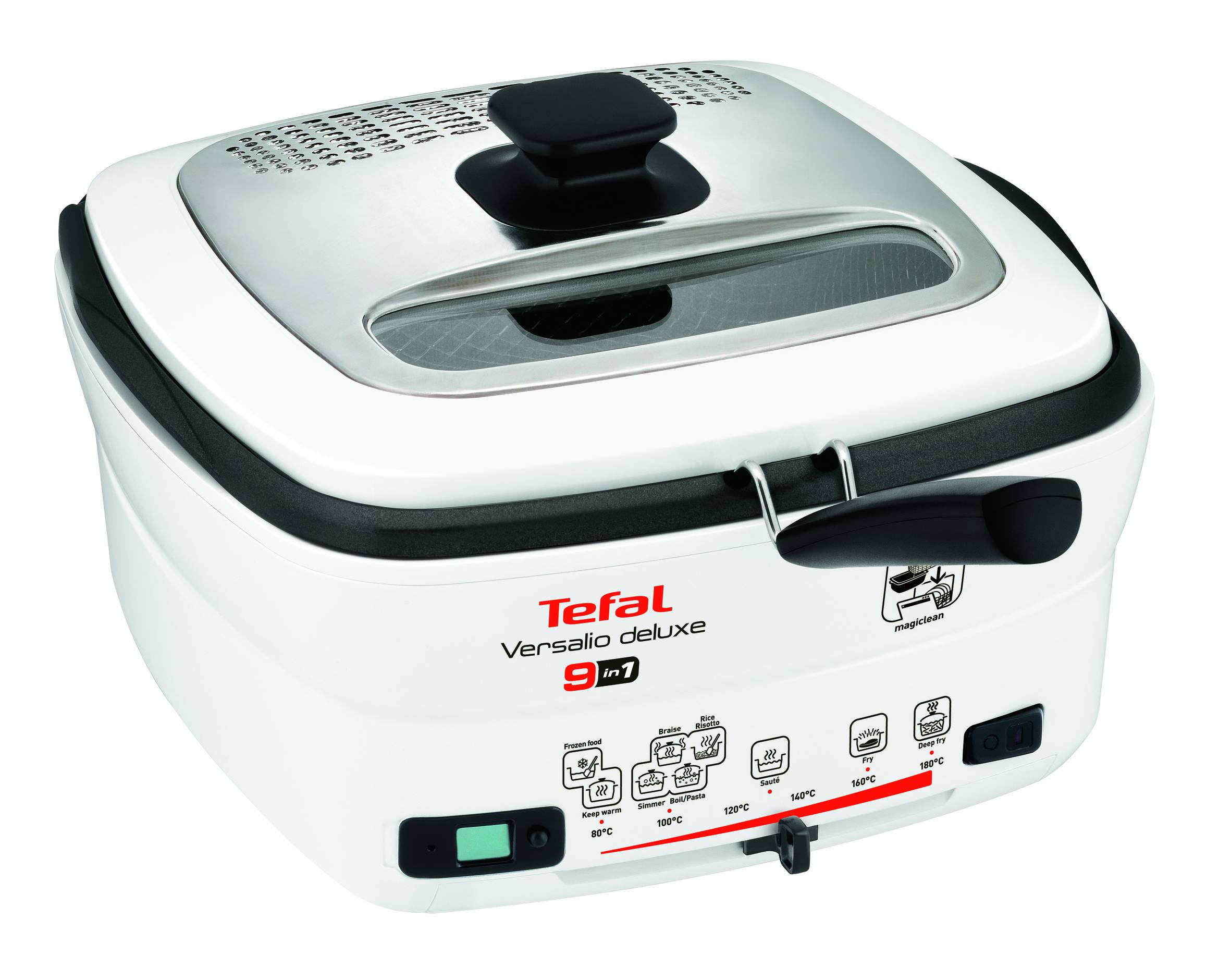 Olajsütő Tefal Versalio Deluxe 9az1-ben FR495070 Rozsdamentes/Fehér