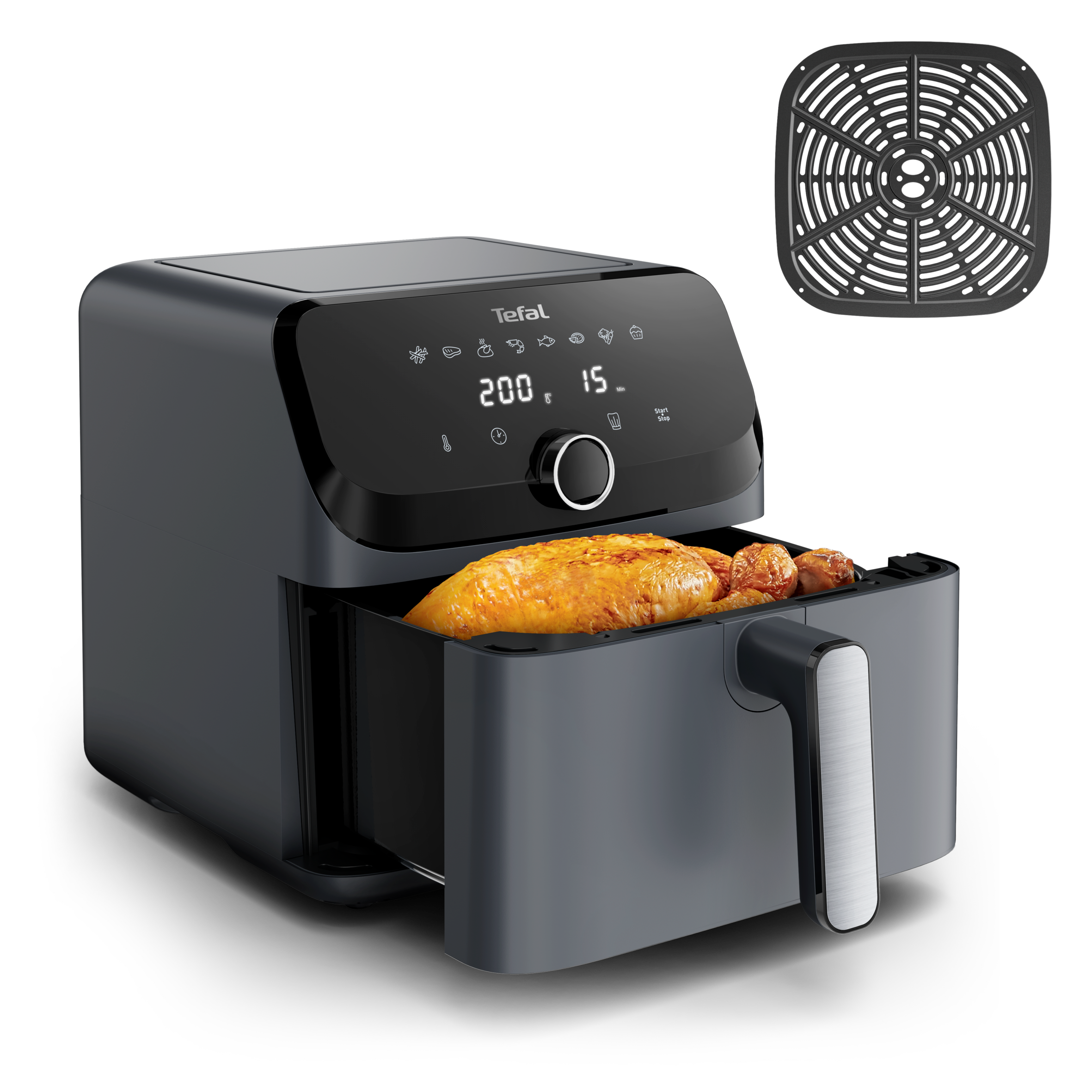 EY855BE0 Easy Fry Mega légkeveréses fritőz Tefal 7,5 l
