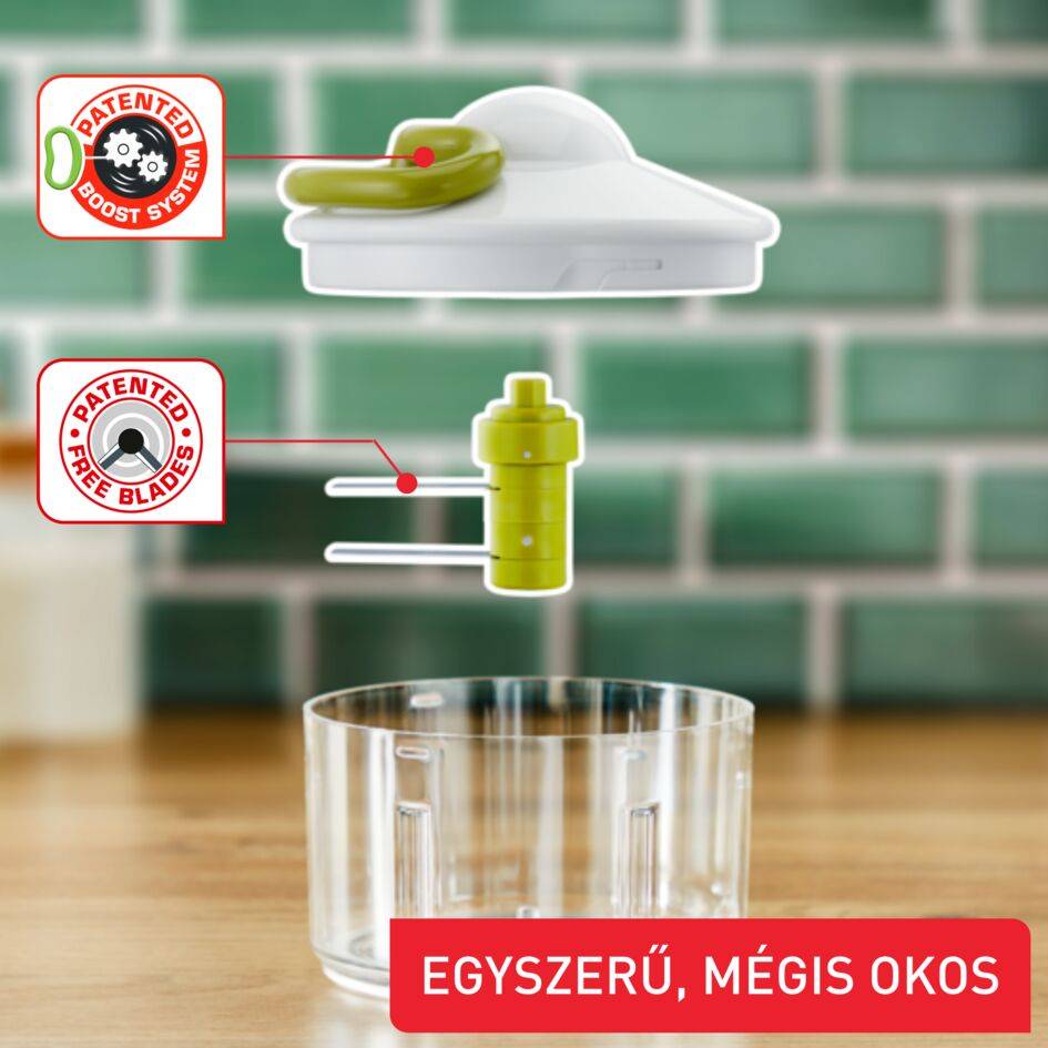 Kézi aprító Tefal 5 Second Chopper K1330404 Zöld/Fehér 500 ml