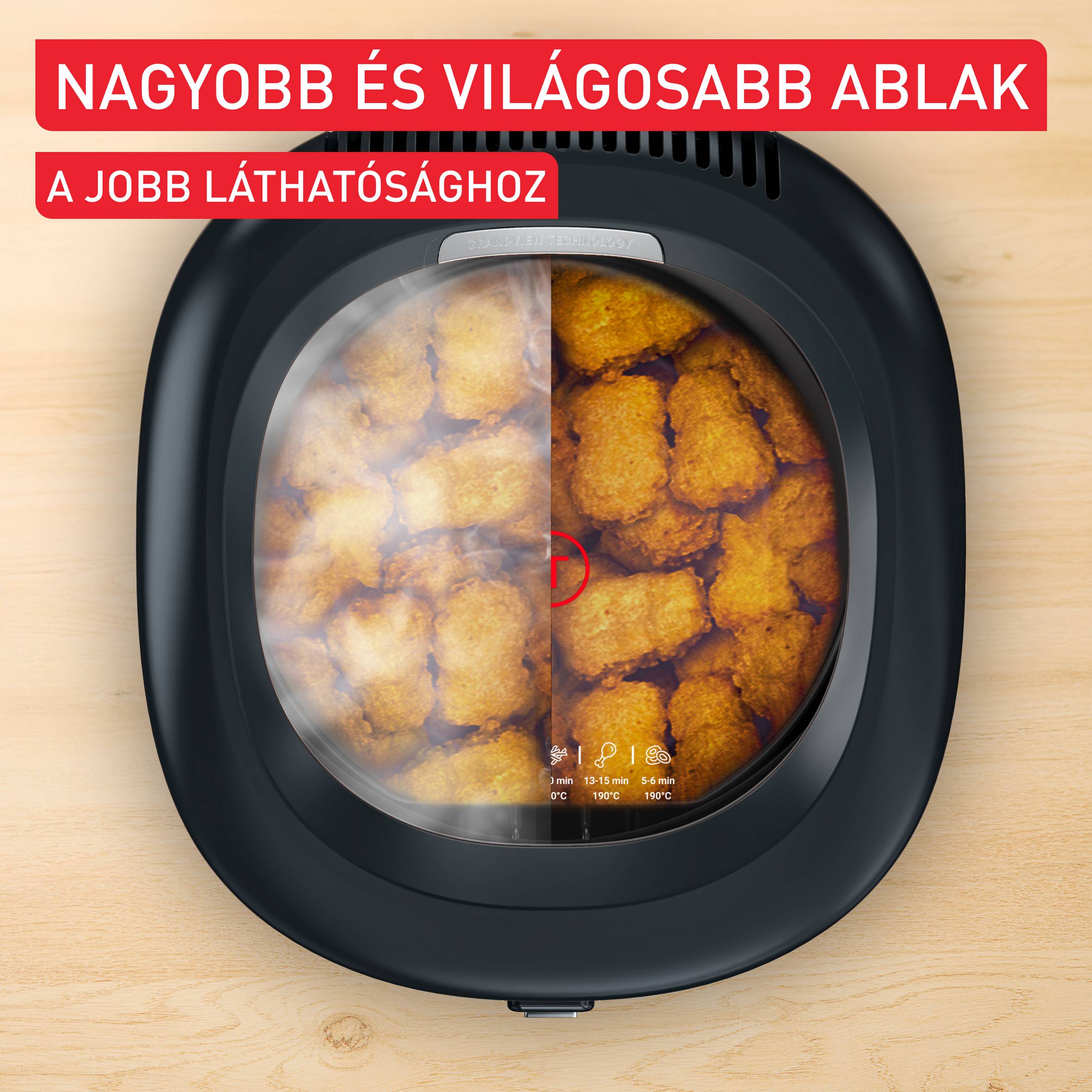 Tefal Filtra Vision+ olajsütő, FF2588E0, fekete