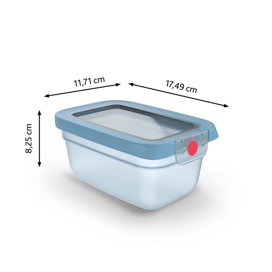 N1210410 oneClick élelmiszer-tároló Tefal téglalap alakú 0,75 l kék