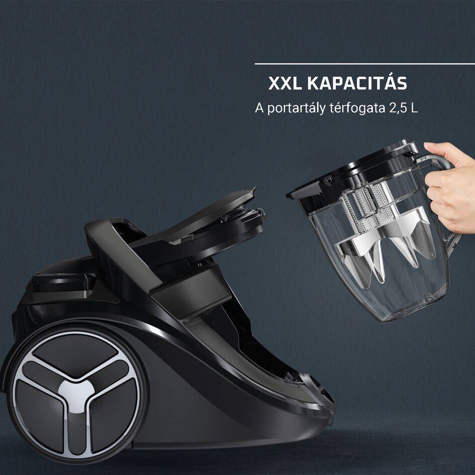 Porzsák nélküli porszívó Silence Force Cyclonic Effitech® 59 dB Parquet RO7935EA