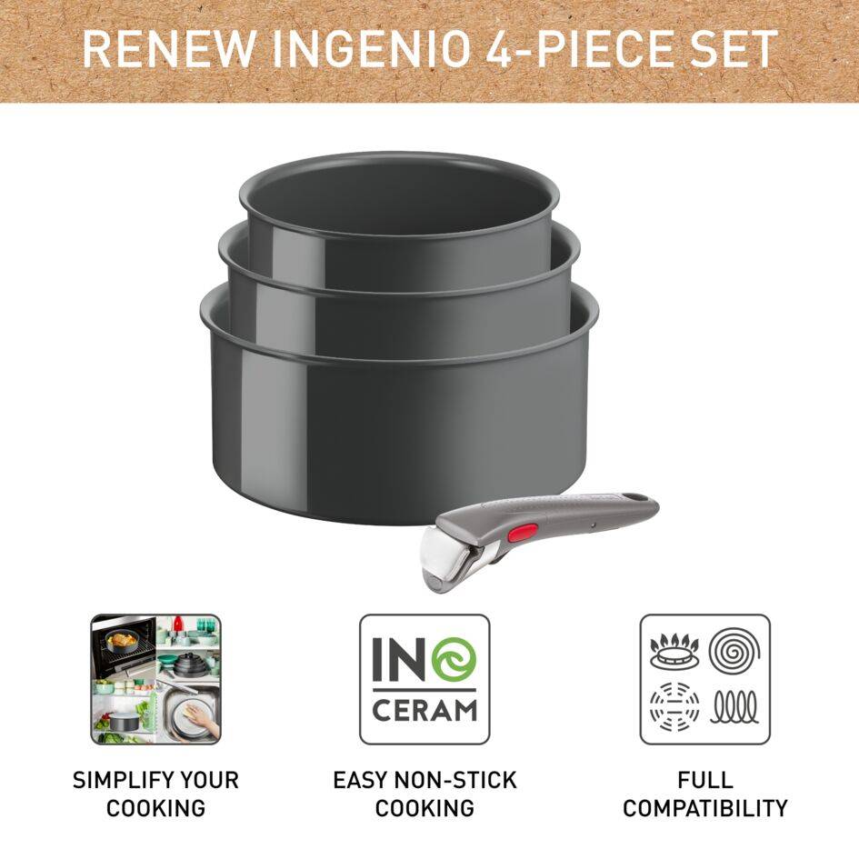 Edényszett Tefal Ingenio Renew L2609402 4 db-os