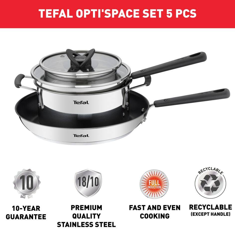 Tefal Bienvenue konyhai eszközkészlet K001S925 Black 10 db