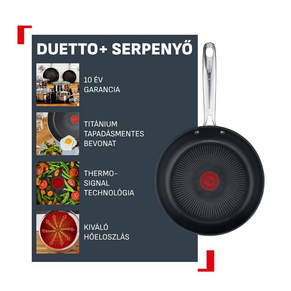 Serpenyőkészlet Tefal Duetto+ G732S335 3 db-os