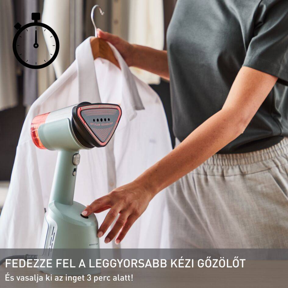 Tefal AeroSteam 2 az 1-ben kézi gőzölő és vasaló szívófunkcióval DT9814F0 Fehér