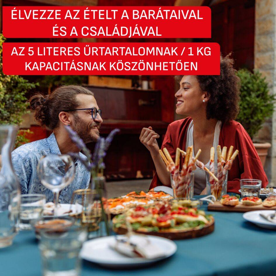 EY245TE0, Easy Fry POP forrólevegős fritőz 5 l, Tefal, terrakotta
