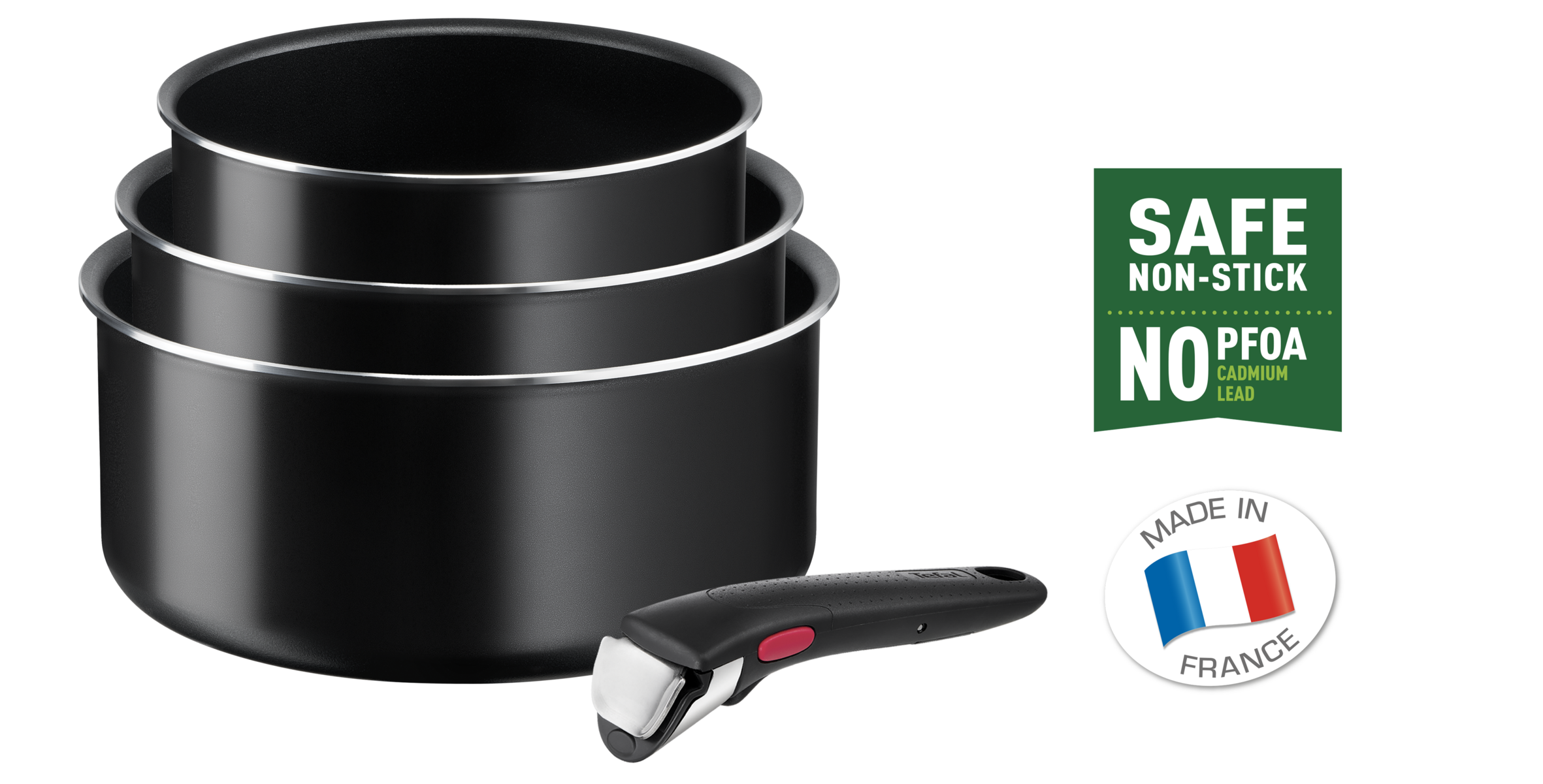 Edényszett Tefal Ingenio Easy Cook & Clean L1539443 4 db-os