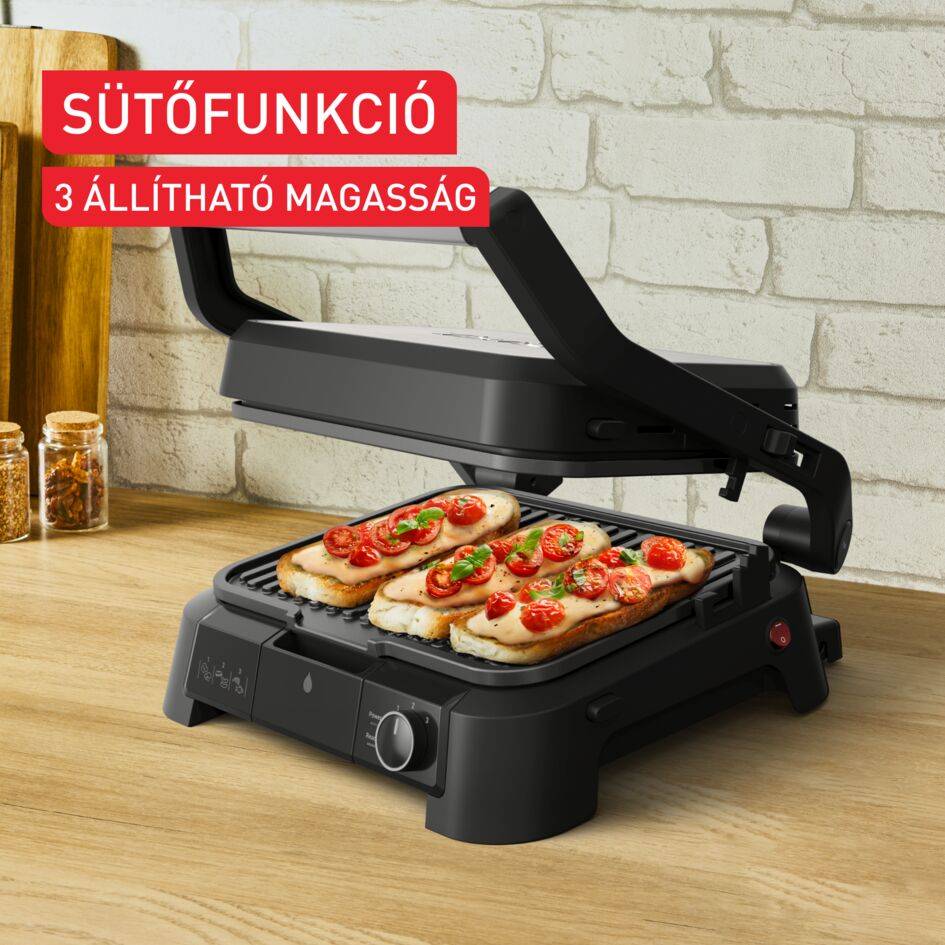 Elektromos grill Tefal SuperGrill 3 az 1-ben GC510DE0 Rozsdamentes acél