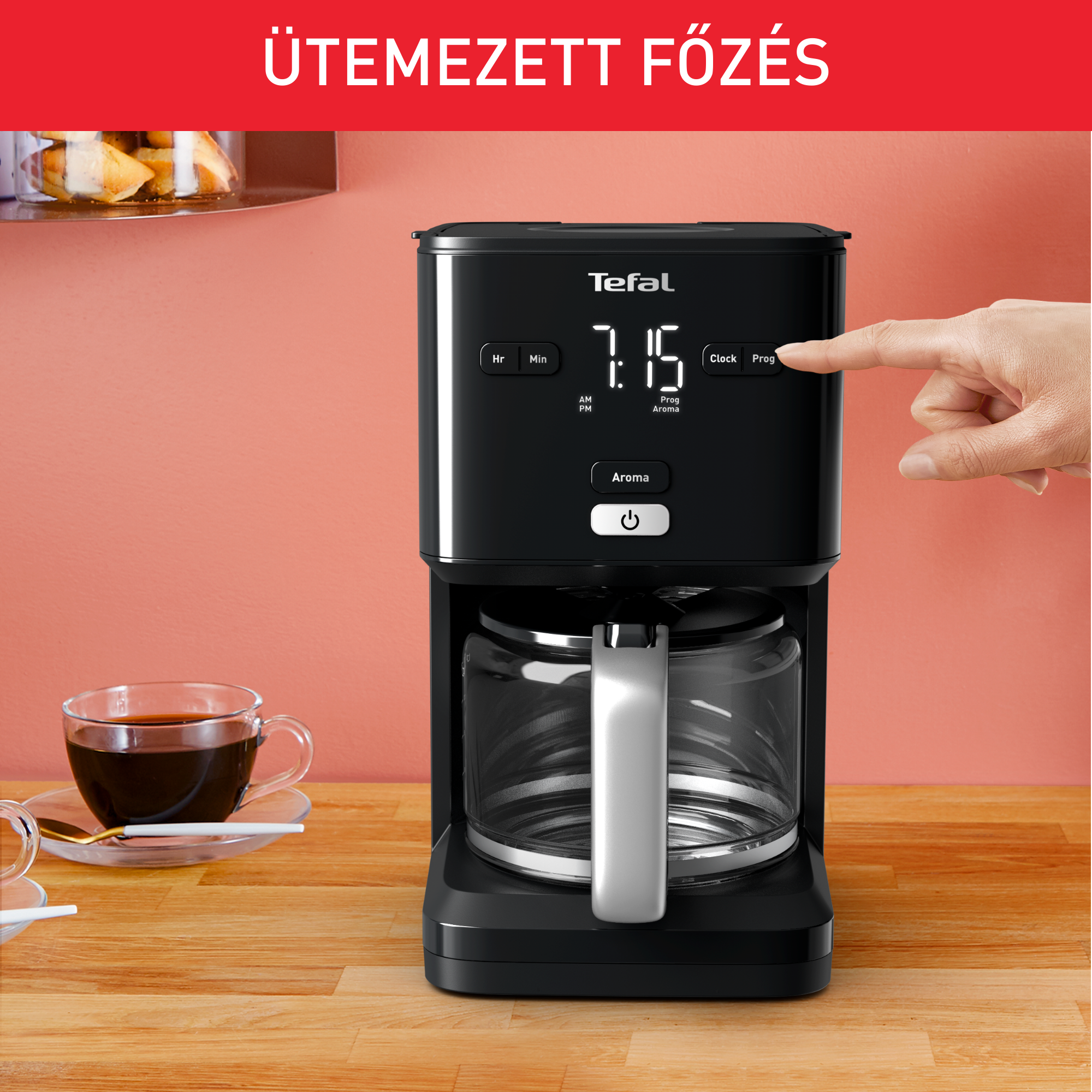 Filteres kávégép Tefal Digital CM600810 Fekete